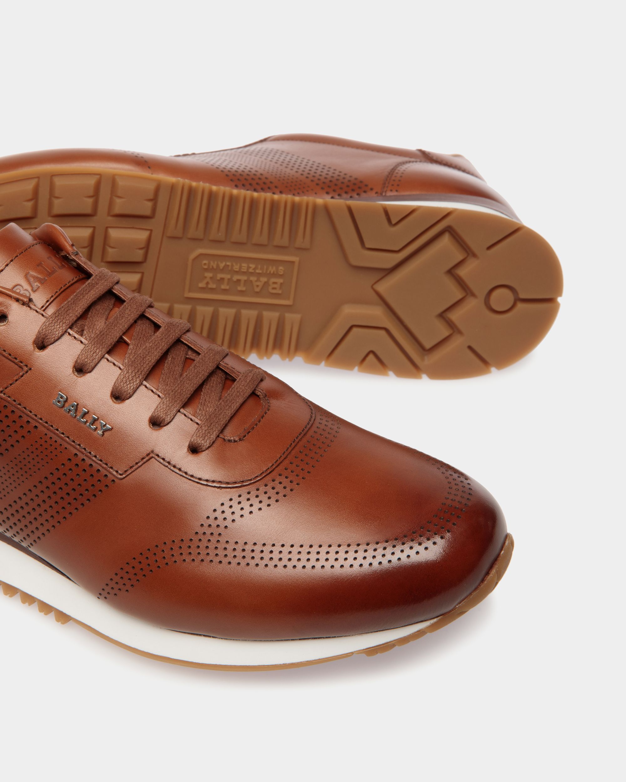 Asken Sneaker In Pelle Marrone - Uomo - Bally - 05