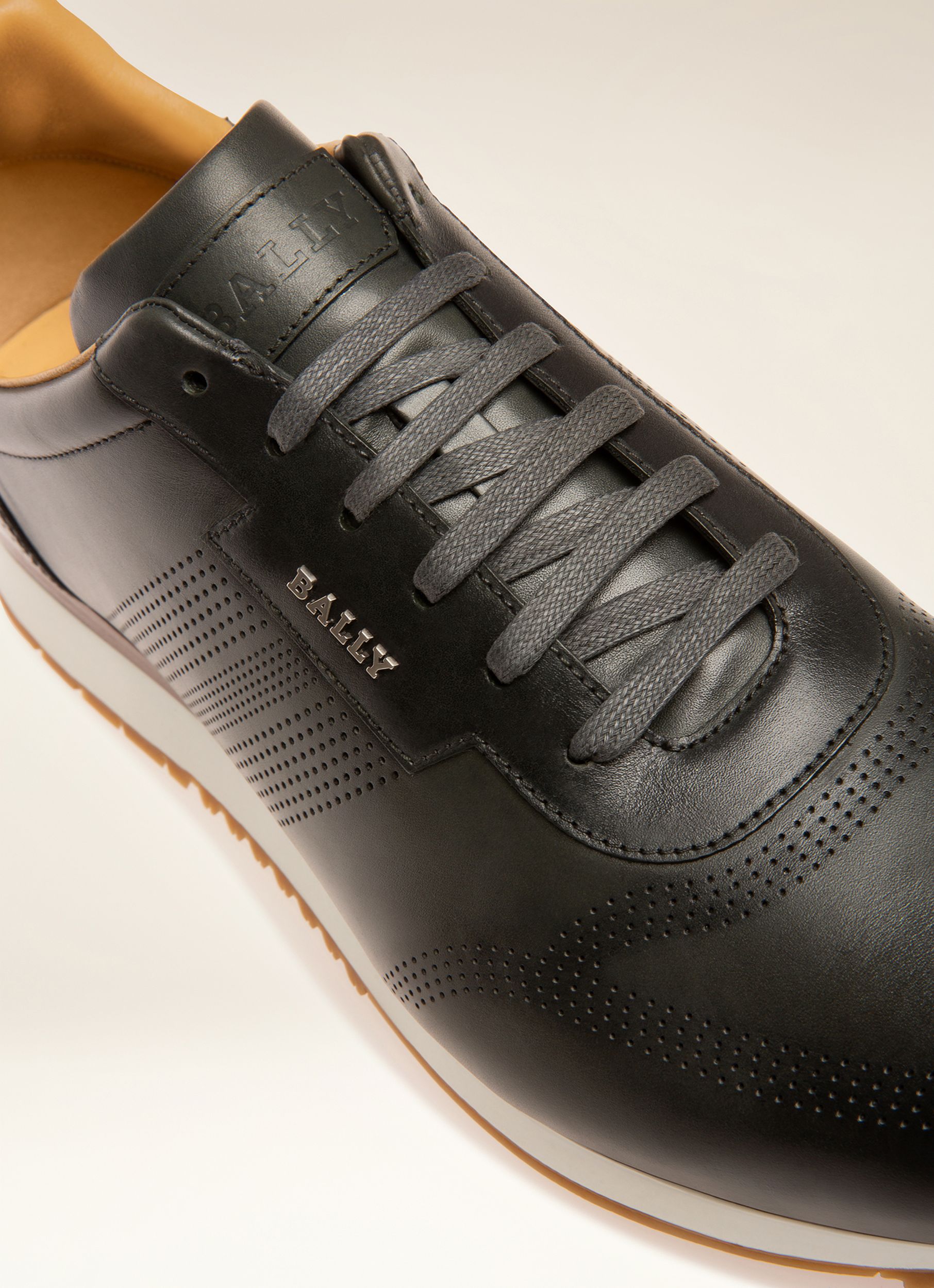 Asken Sneakers En Cuir Bleu Foncé - Homme - Bally - 02