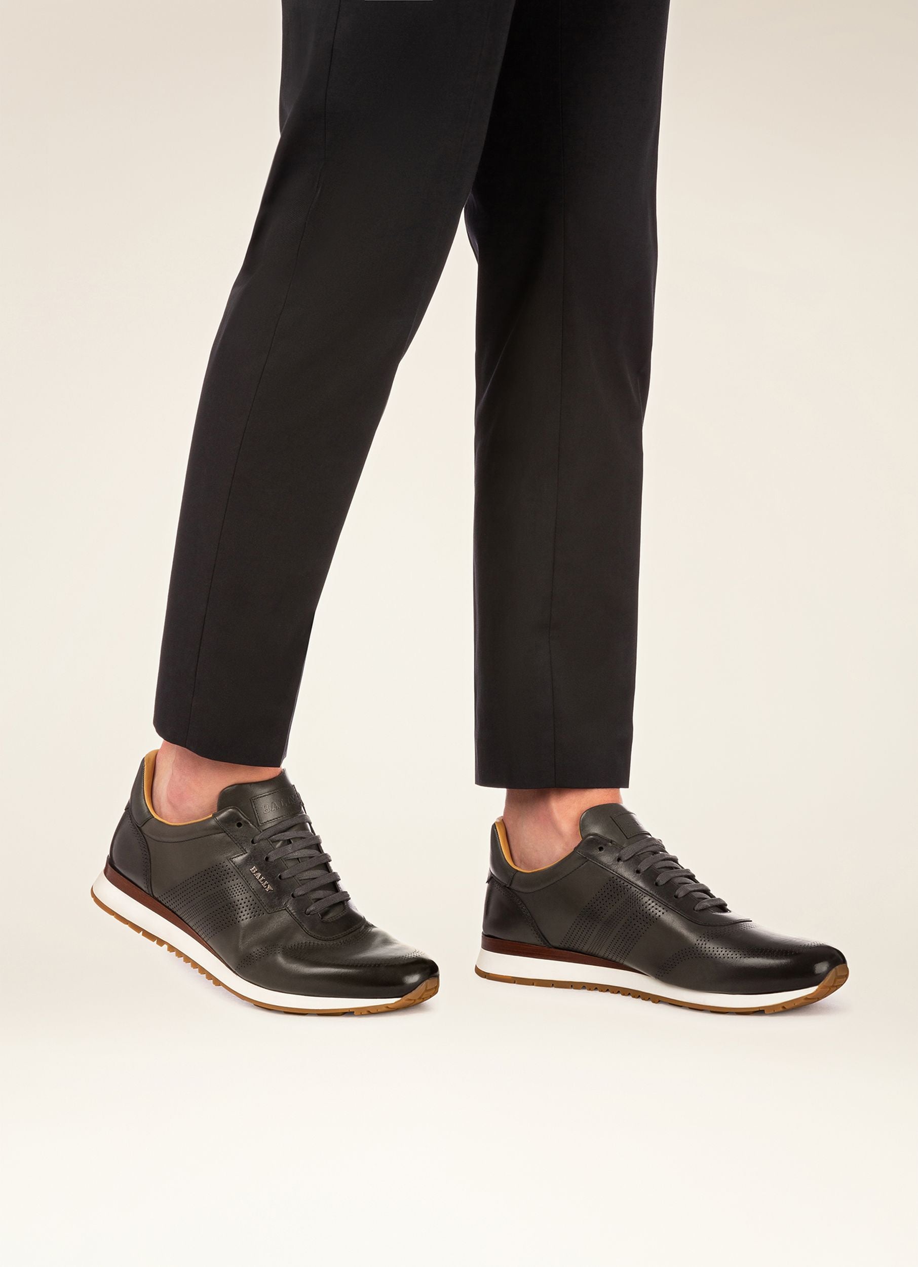 Asken Sneakers En Cuir Bleu Foncé - Homme - Bally - 05