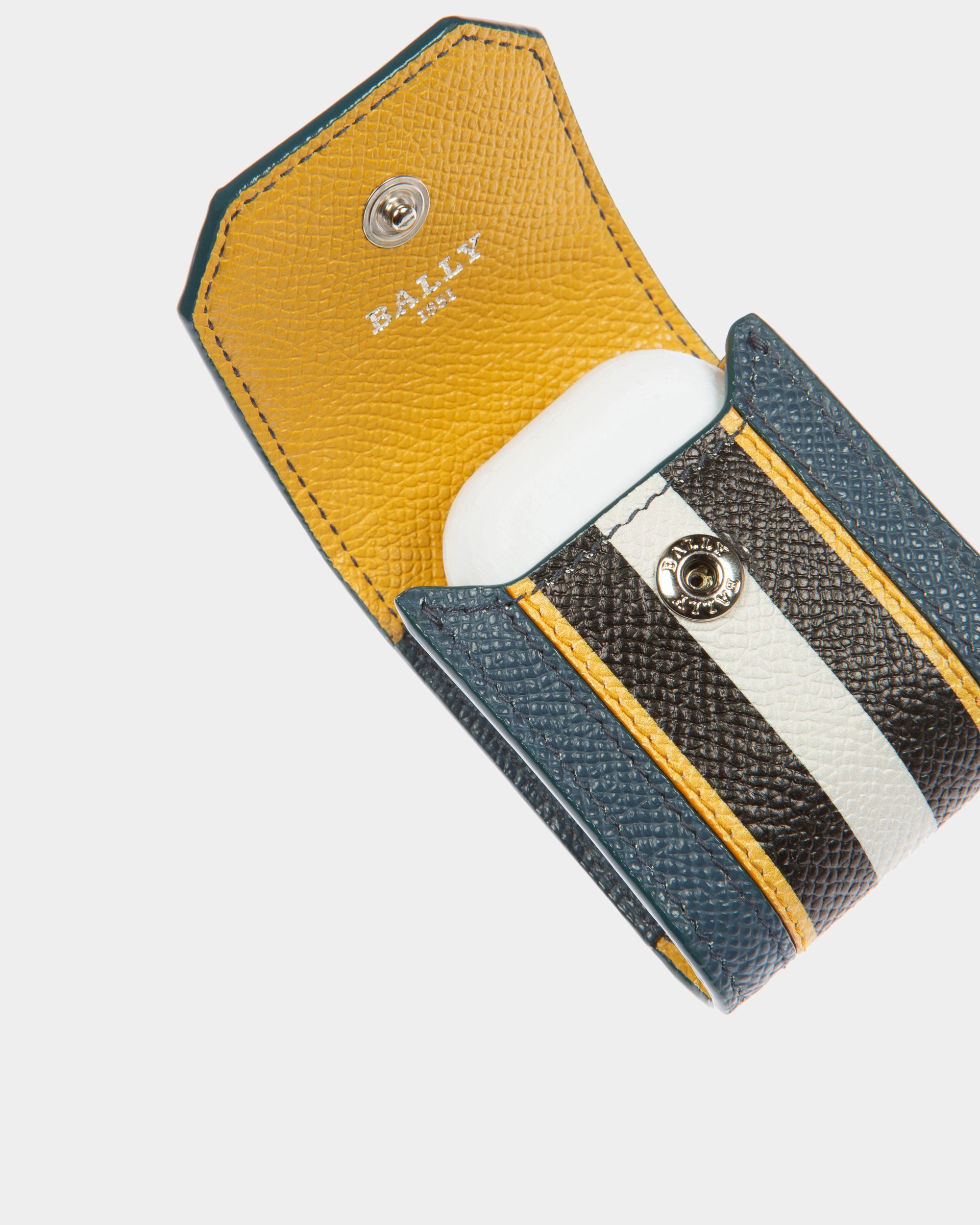 Bearp Airpods-Hülle Aus Blauem Leder - Herren - Bally - 04