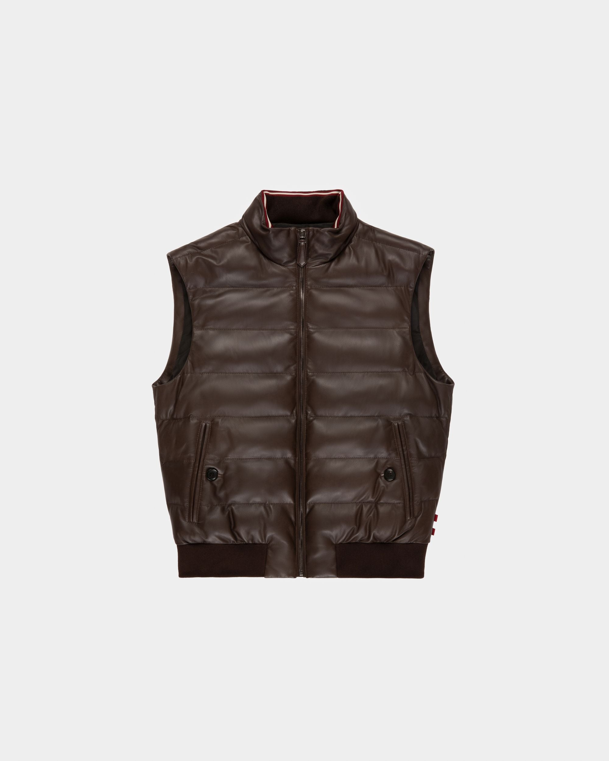 Blouson Aus Ebenholzbraunem Leder - Herren - Bally - 01