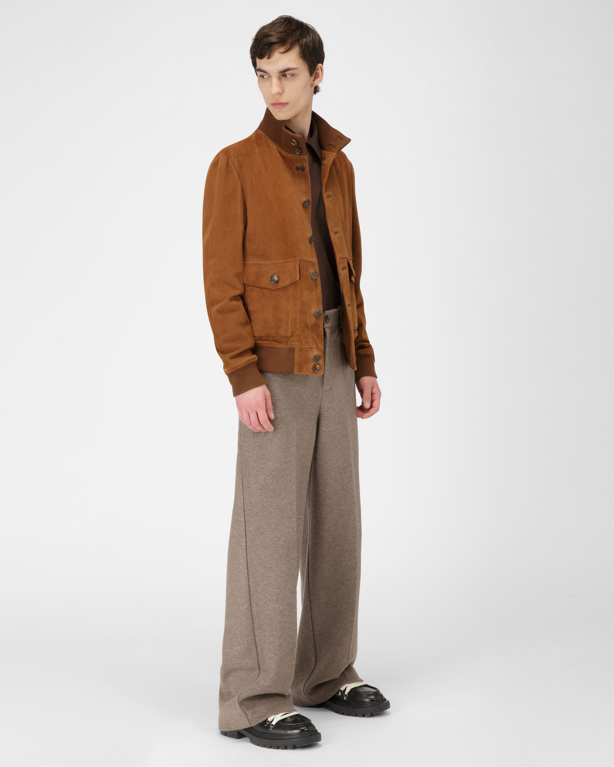 Oberbekleidung Aus Braunem Wildleder - Herren - Bally - 02