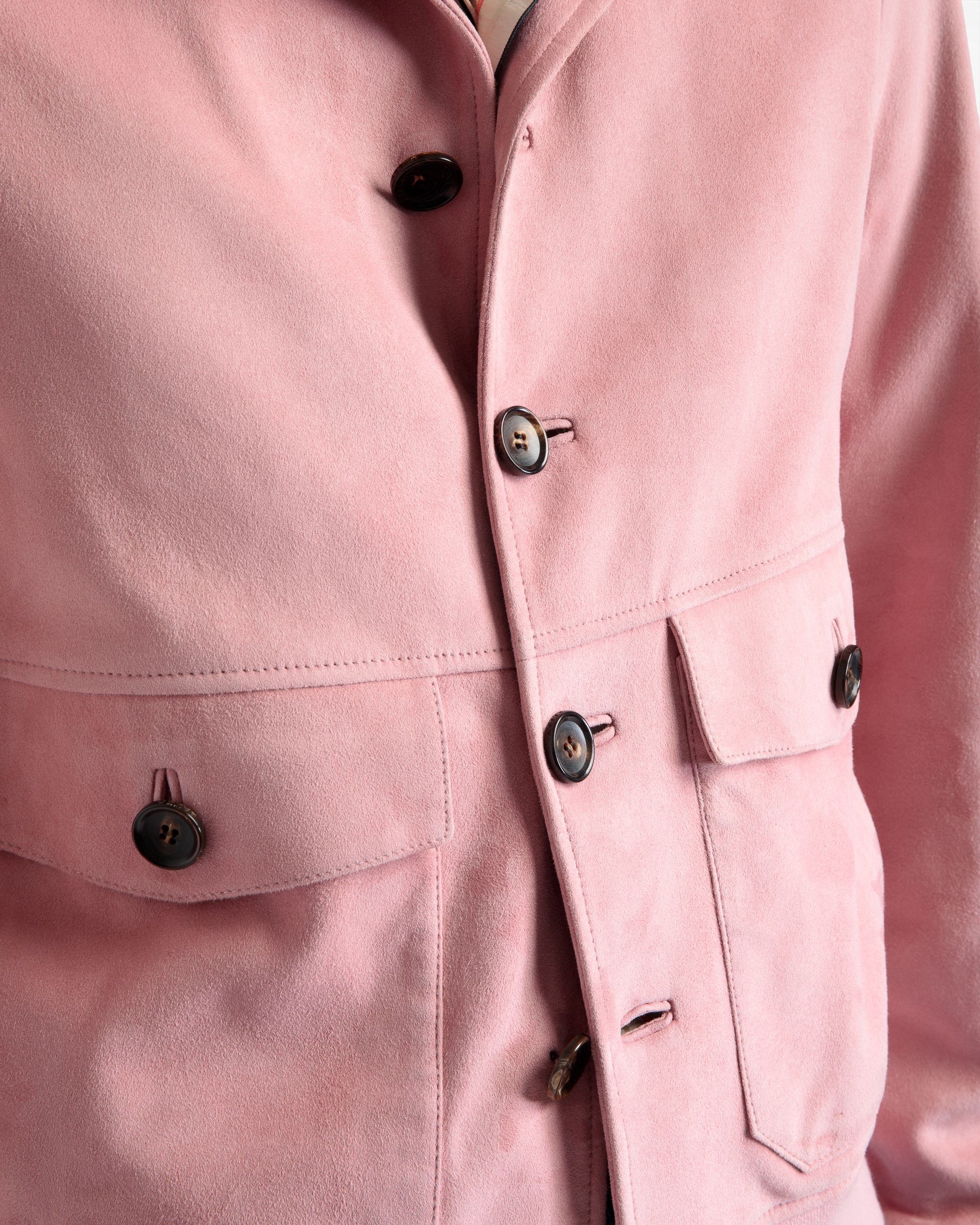 Blouson Bomber In Pink Leather - Men's - Bally - 03