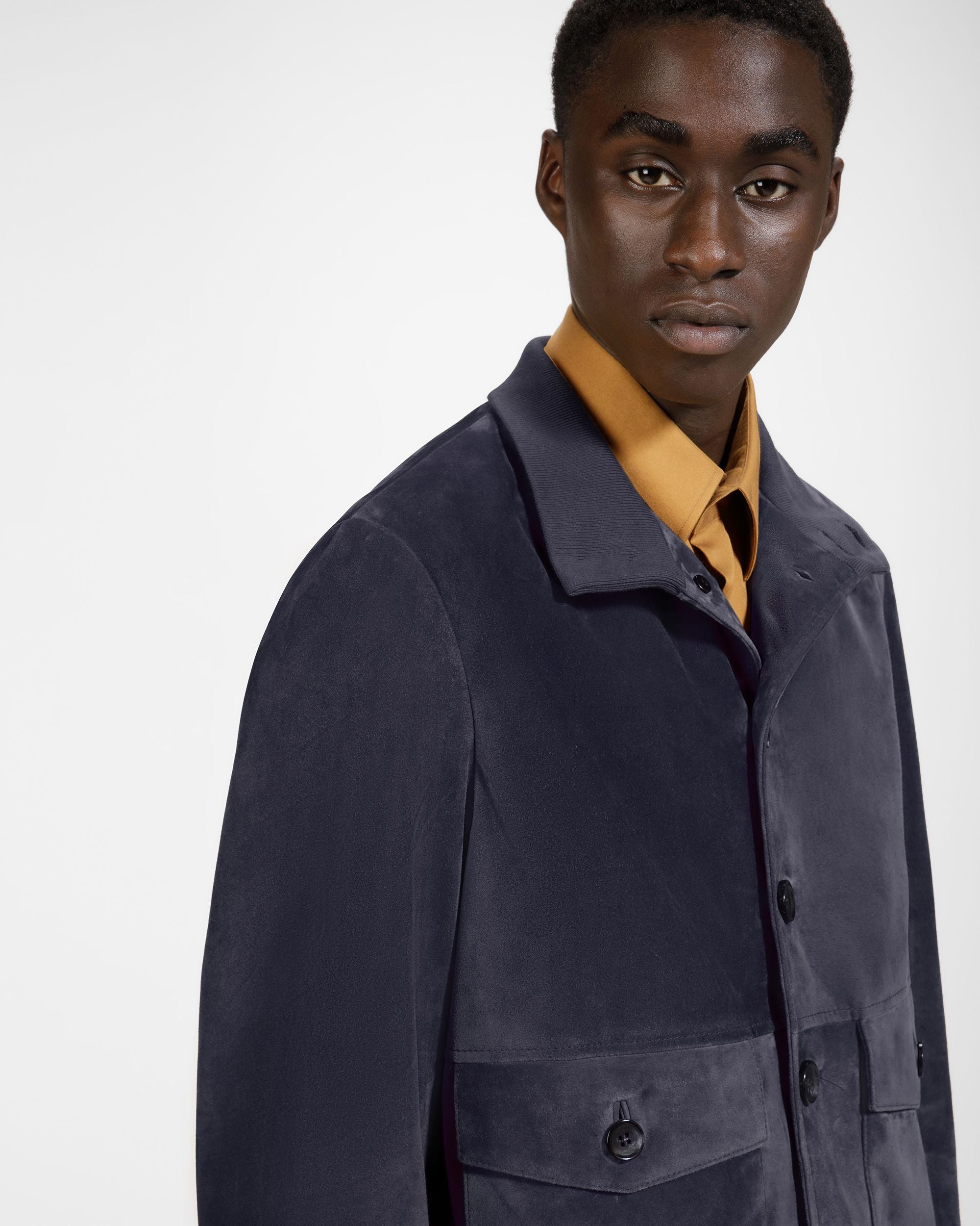 Blouson Bomber En Cuir Bleu - Homme - Bally - 05