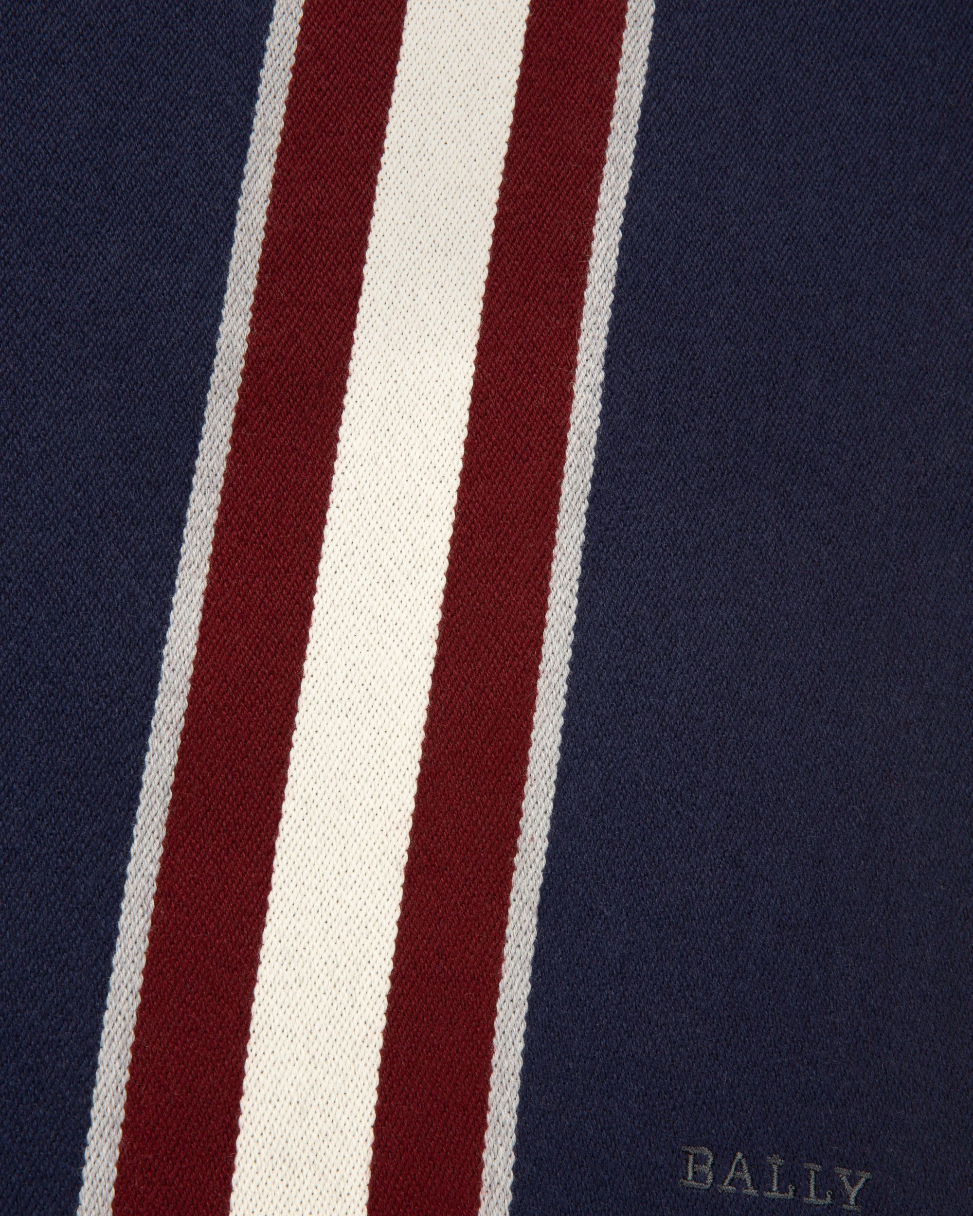 Schal Aus Marineblauer Schurwolle - Herren - Bally - 02