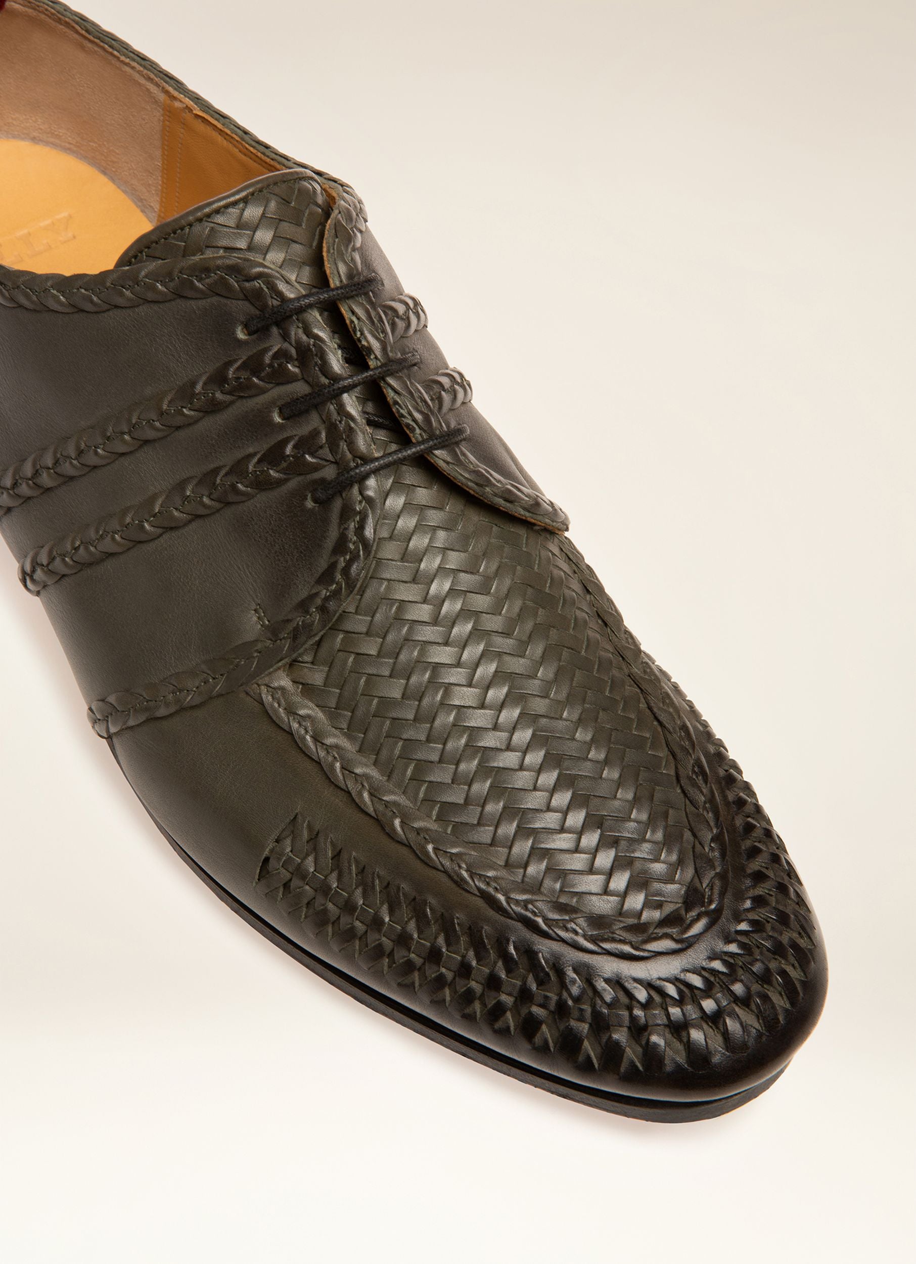 Pluton Derbyschuhe Aus Dunkelgrauem Leder - Men's - Bally - 02