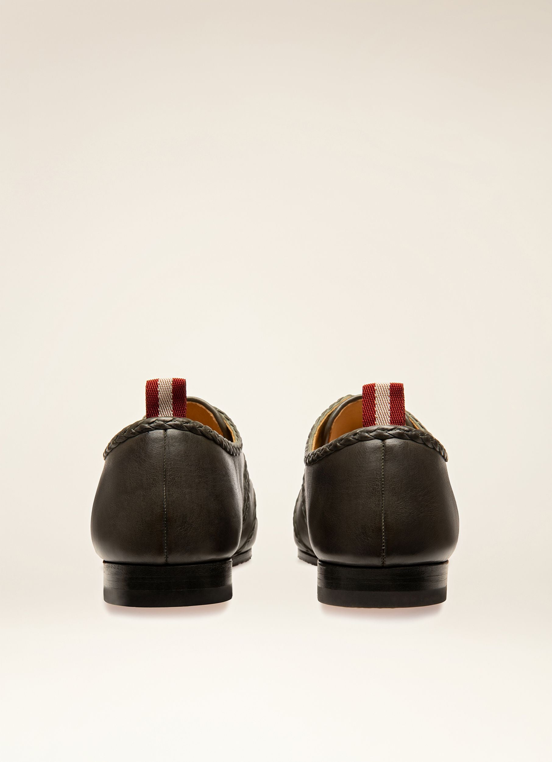 Pluton Derbyschuhe Aus Dunkelgrauem Leder - Men's - Bally - 03