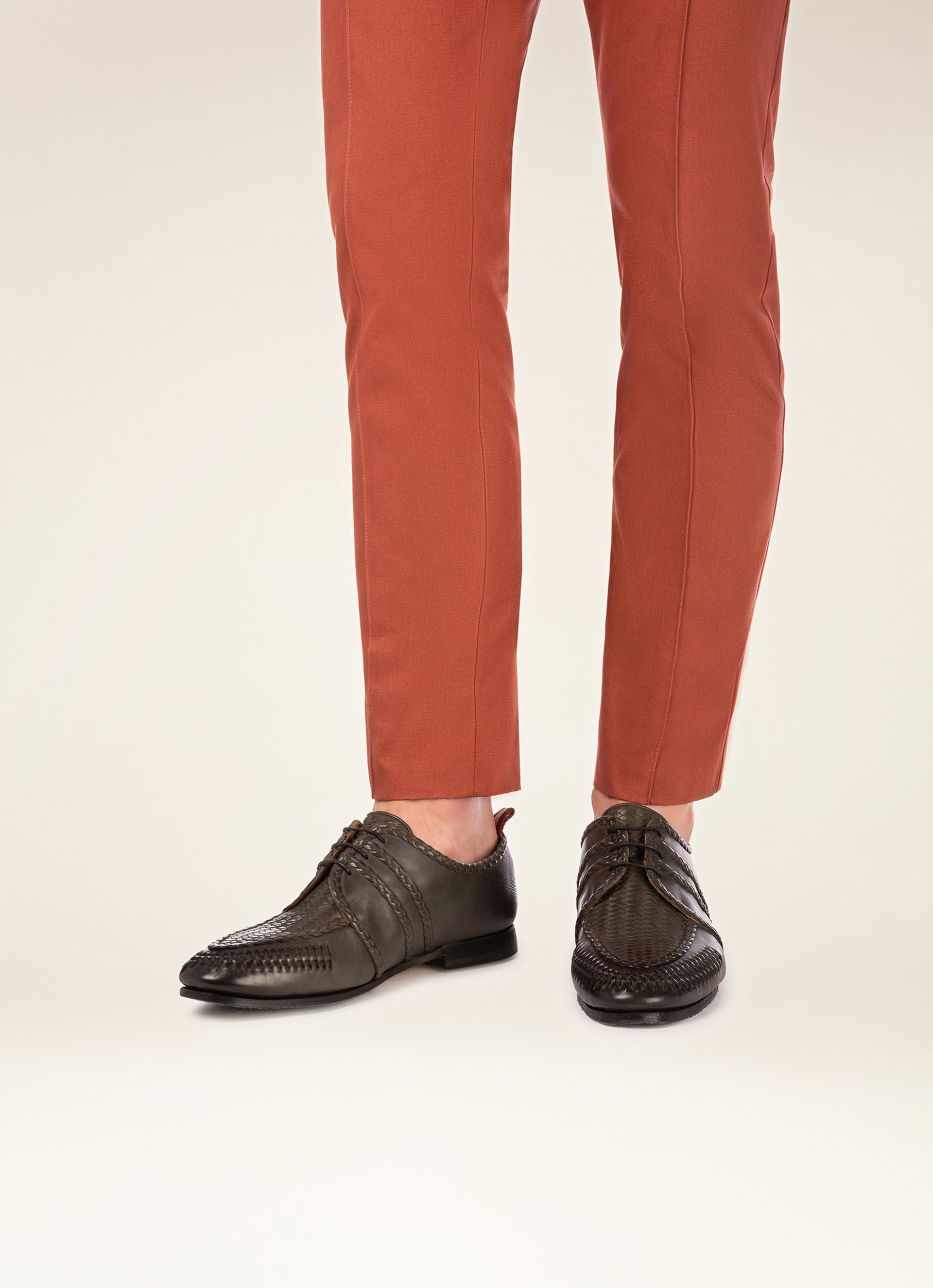 Pluton Derbyschuhe Aus Dunkelgrauem Leder - Men's - Bally - 05