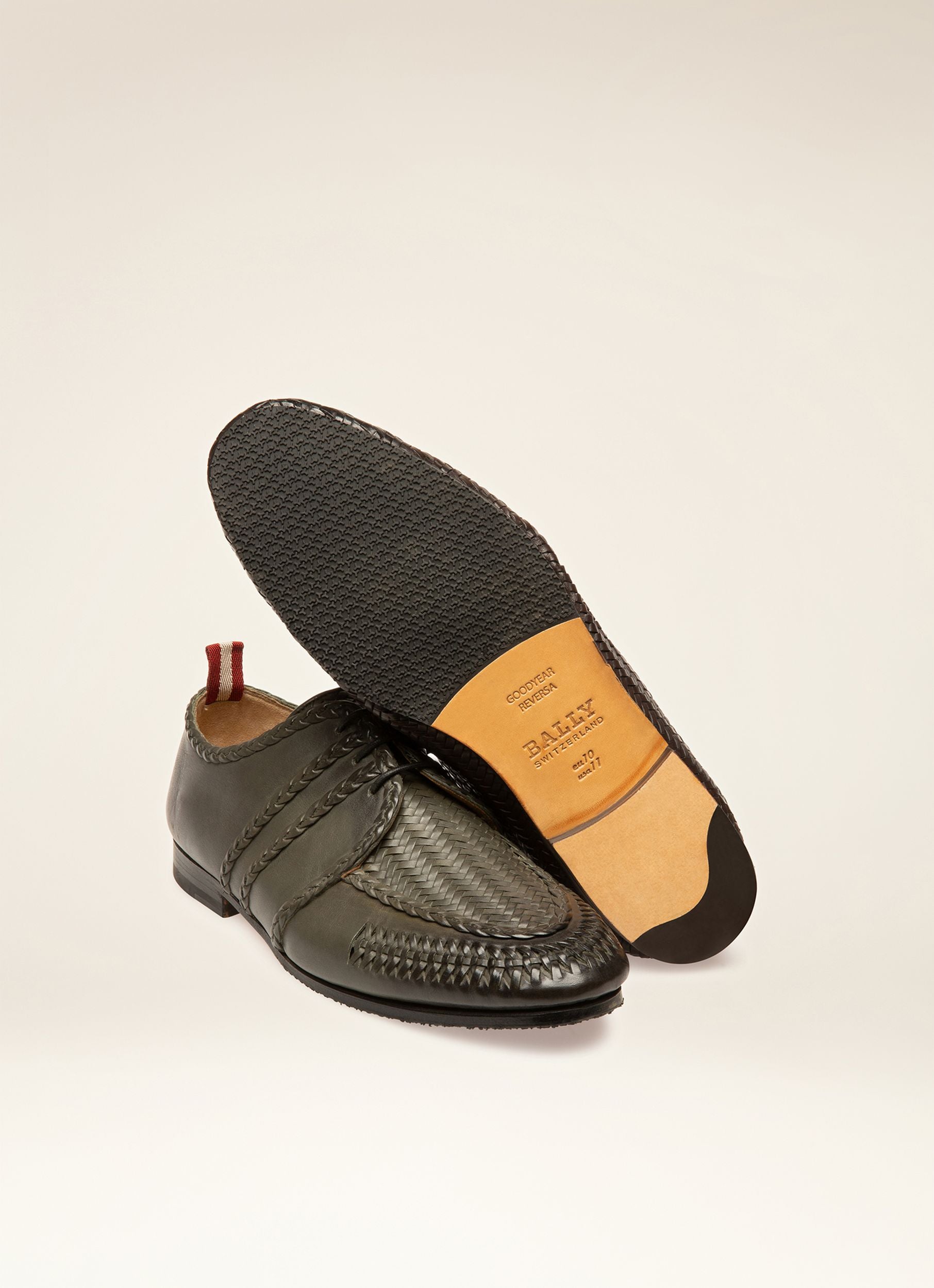 Pluton Derbyschuhe Aus Dunkelgrauem Leder - Men's - Bally - 06