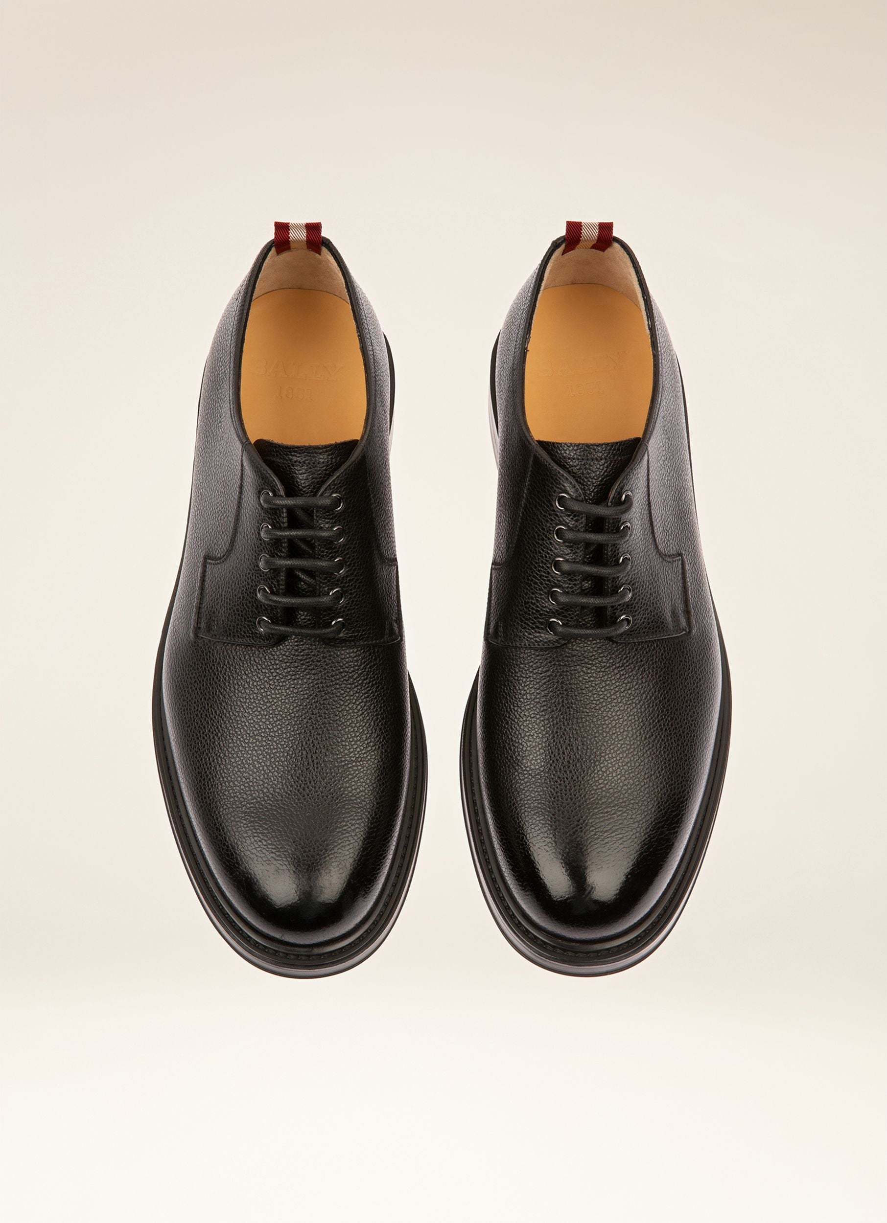Nyel Derbyschuhe Aus Schwarzem Leder - Men's - Bally - 04