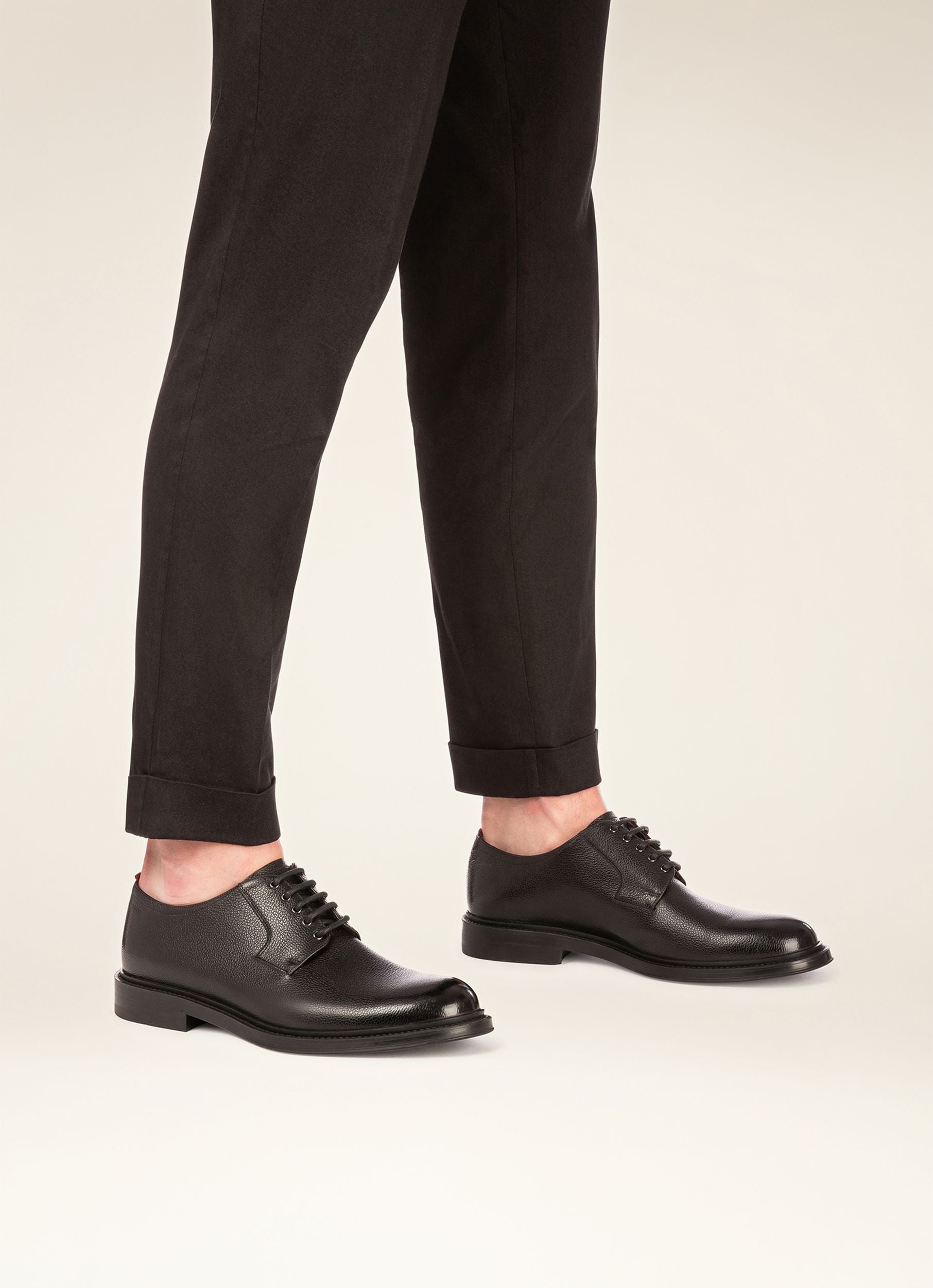 Nyel Derbyschuhe Aus Schwarzem Leder - Men's - Bally - 05