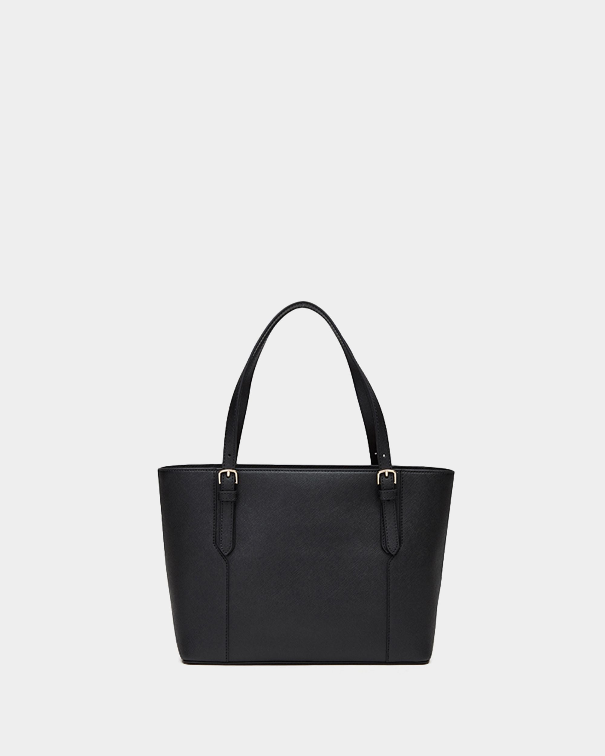 Women's Casual Black Striped Tote Bag - Femme - Bally - 02