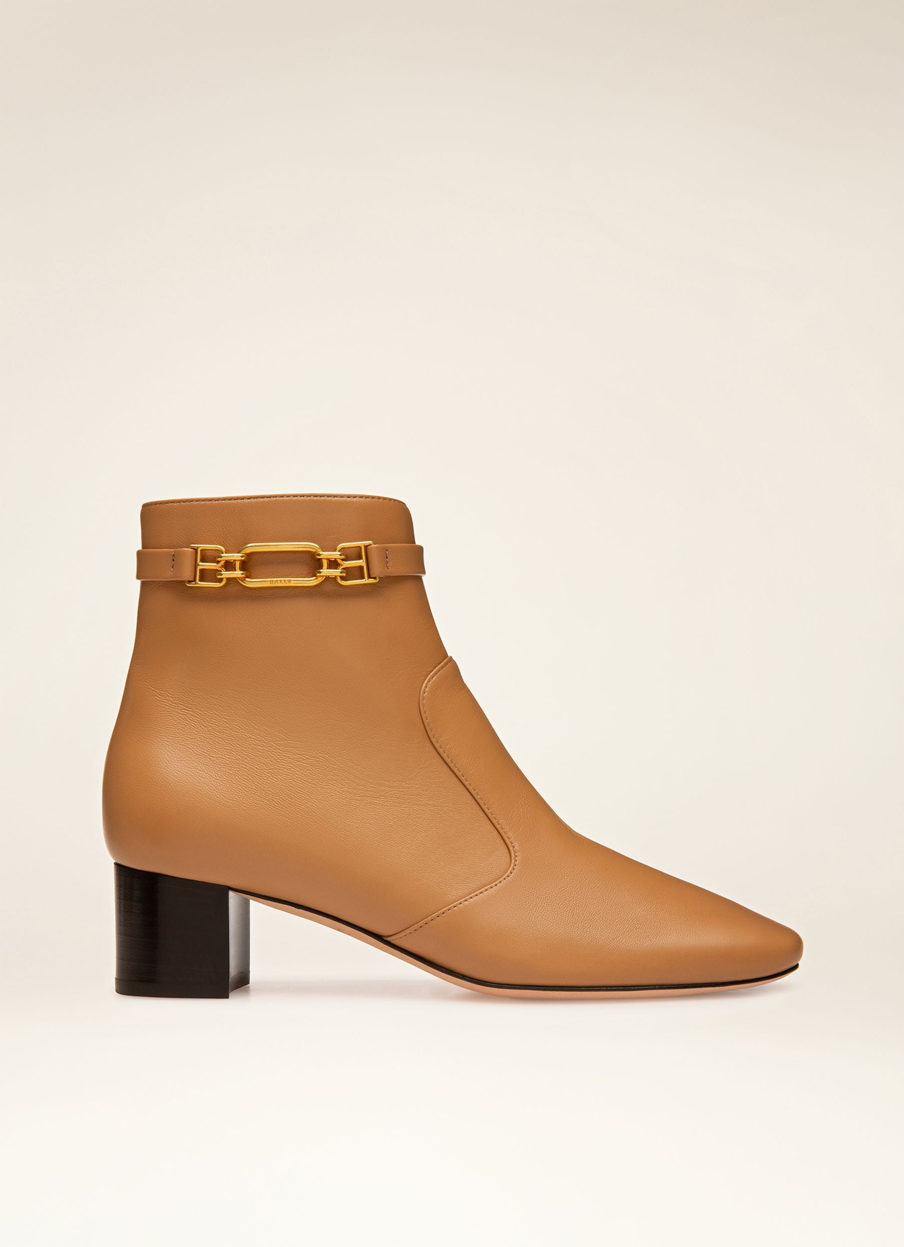 Doroti Bottes En Cuir Brun Clair - Femme - Bally - 01