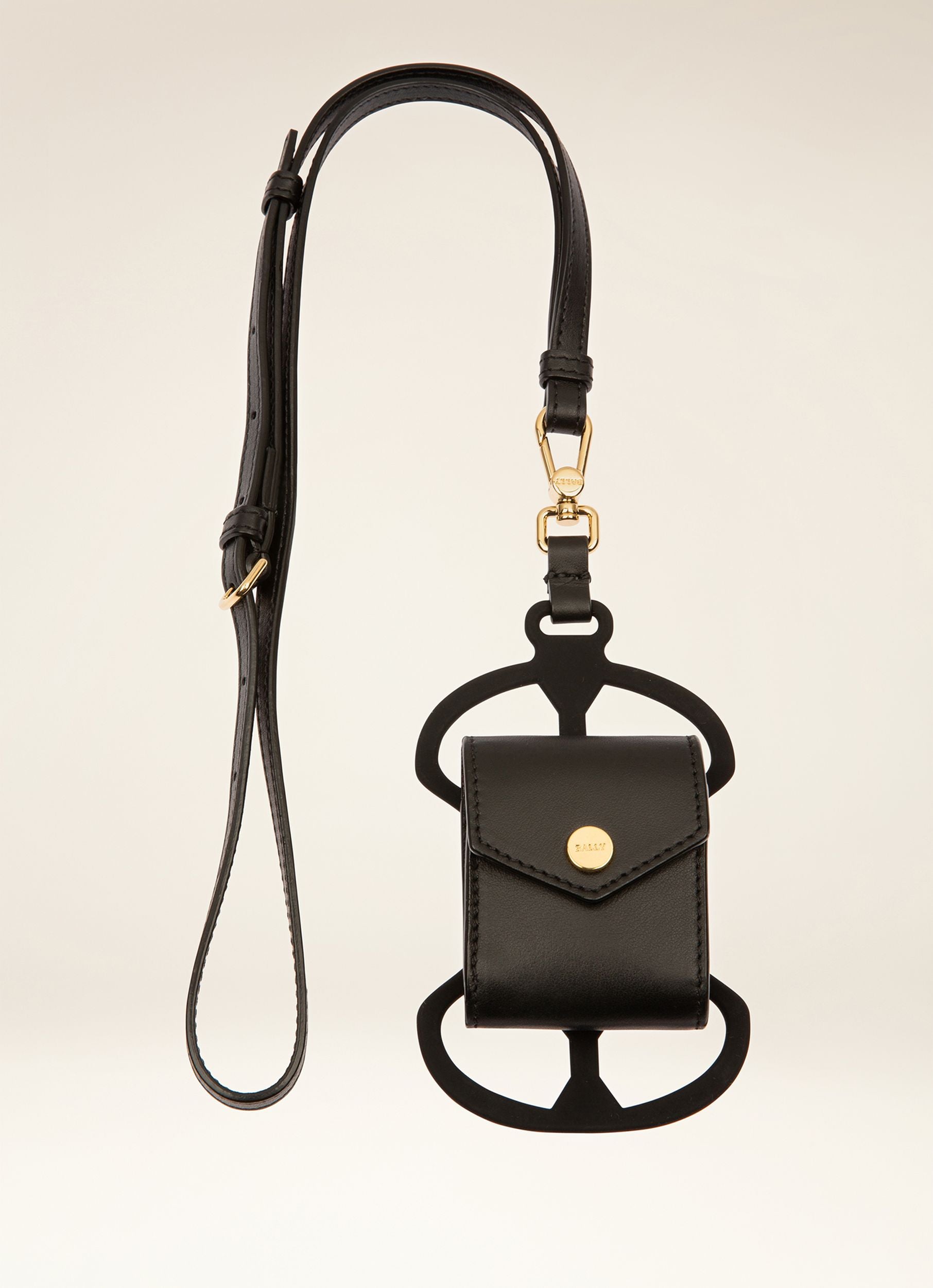 Stefy Étui Pour Téléphone En Cuir Noir - Femme - Bally - 01