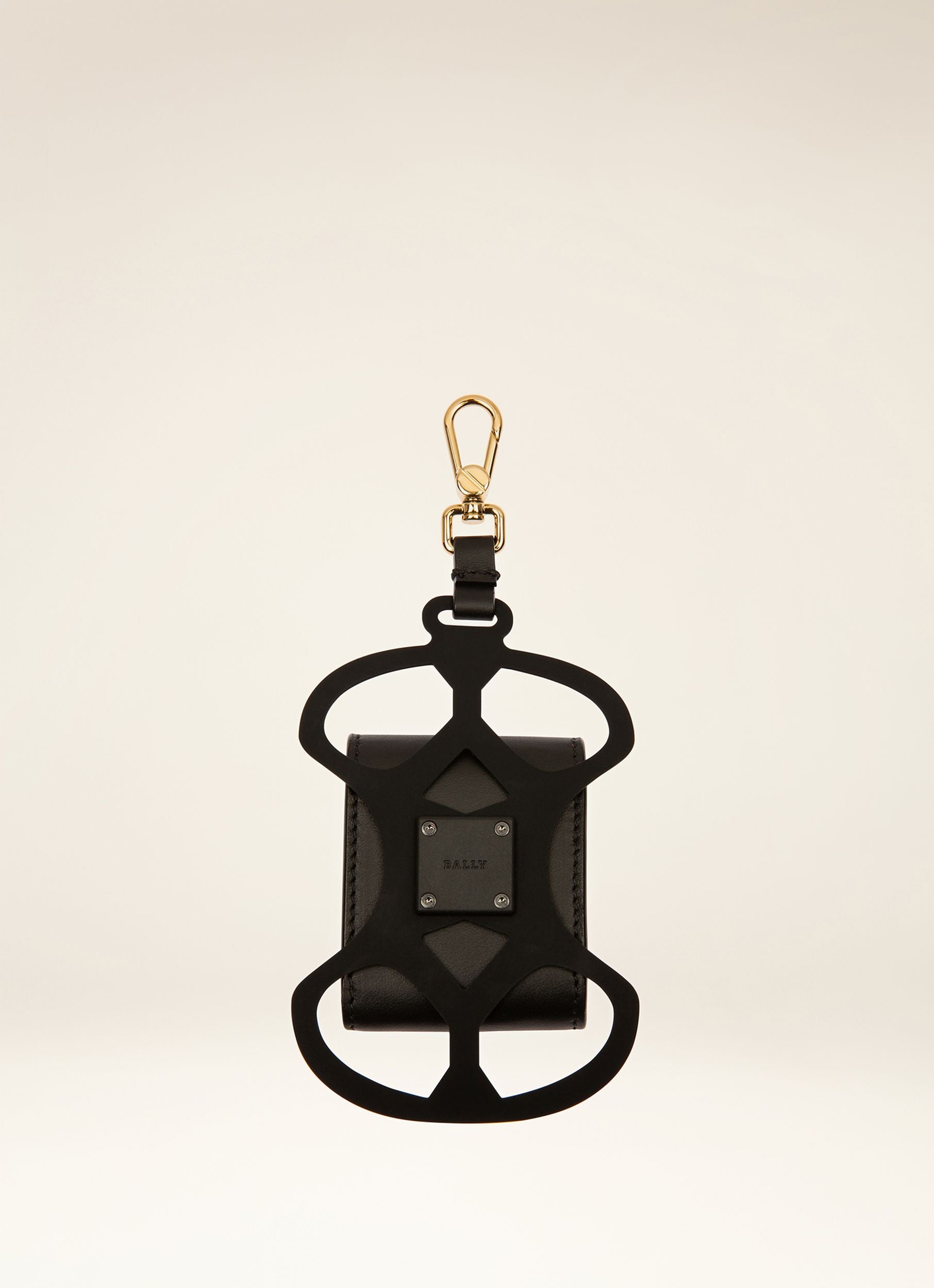 Stefy Étui Pour Téléphone En Cuir Noir - Femme - Bally - 03