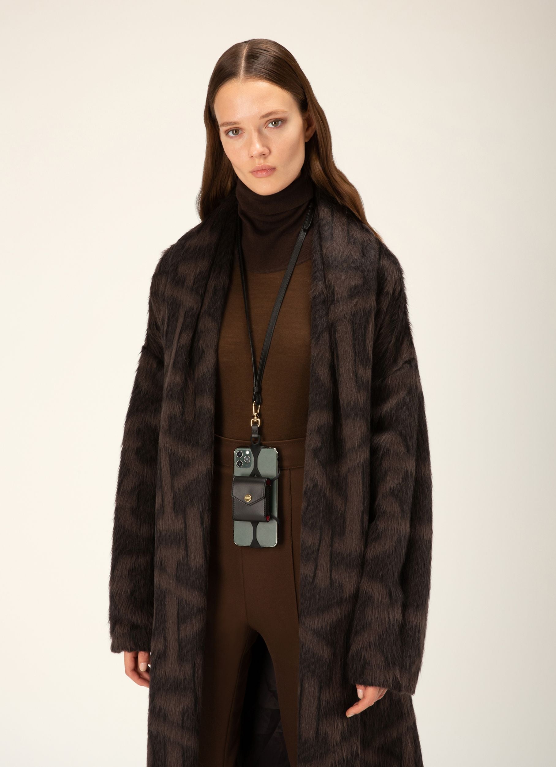 Stefy Étui Pour Téléphone En Cuir Noir - Femme - Bally - 05