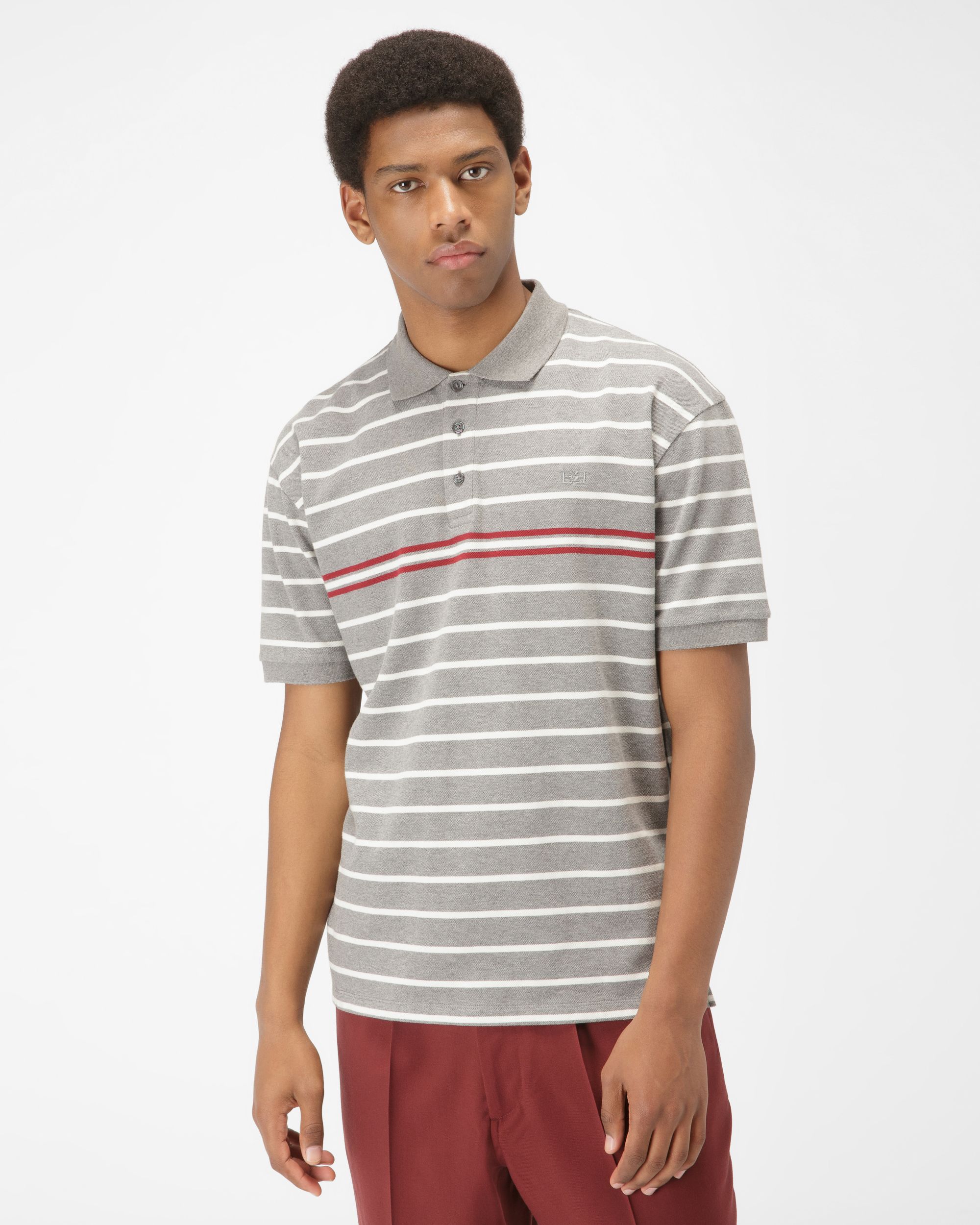 Polo En Coton Gris - Homme - Bally - 01