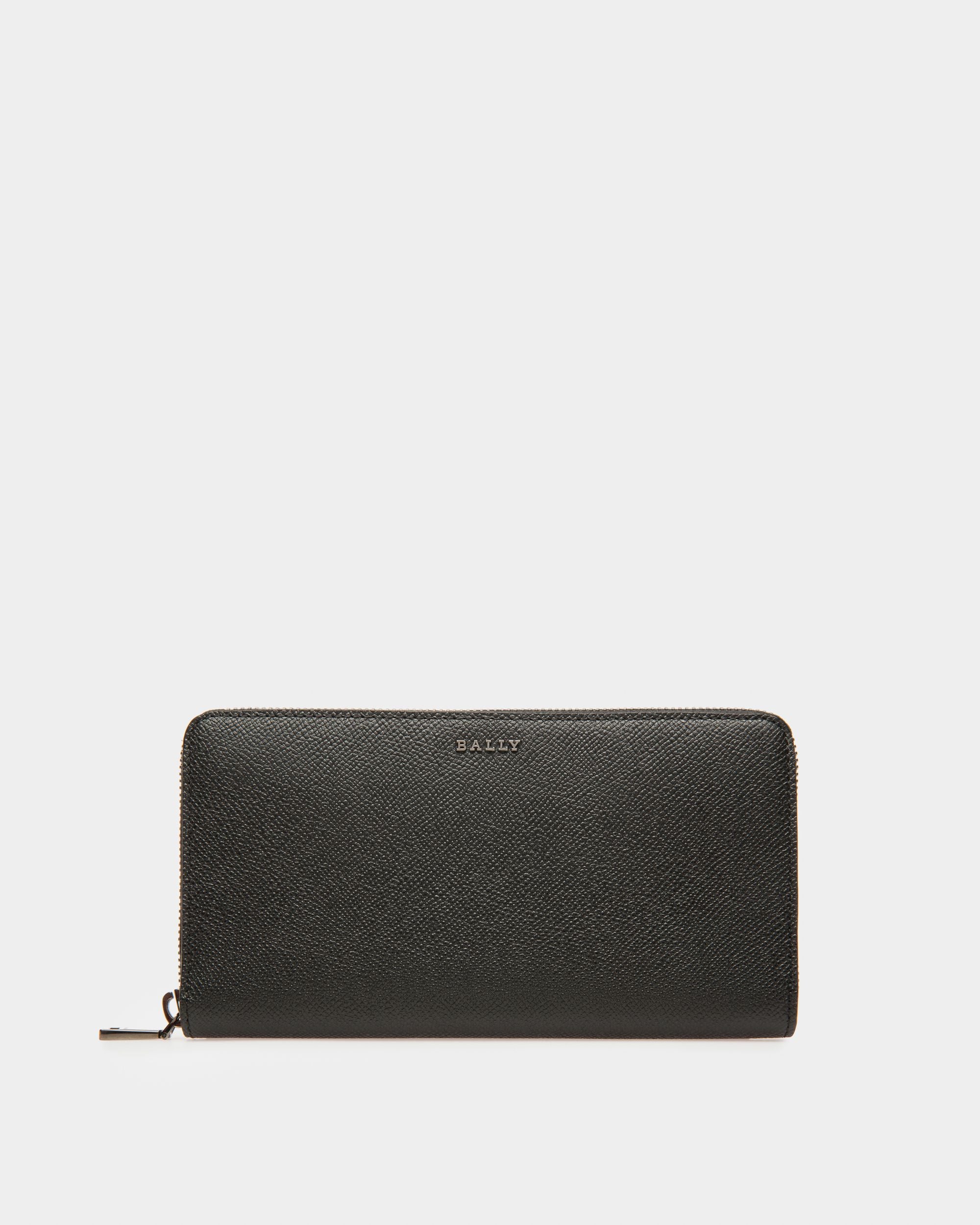 Balen Portefeuille De Voyage En Cuir Noir - Homme - Bally - 01