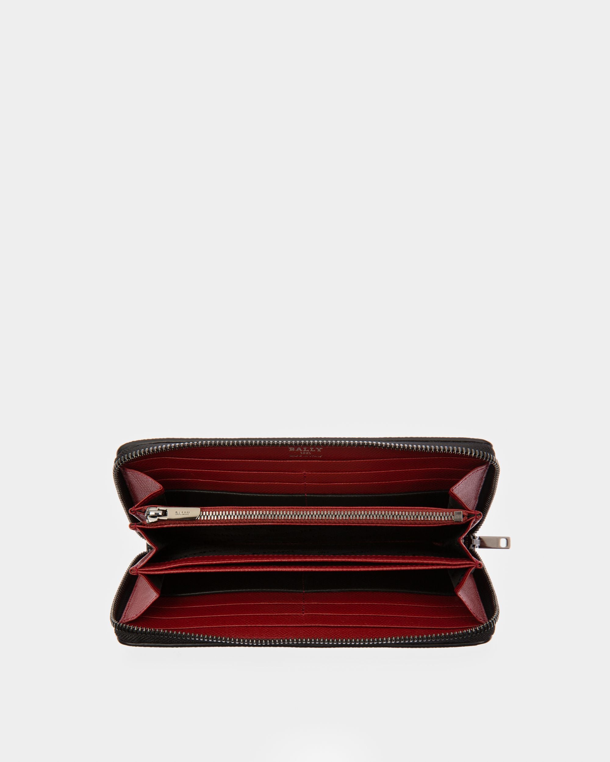 Balen Portefeuille De Voyage En Cuir Noir - Homme - Bally - 03