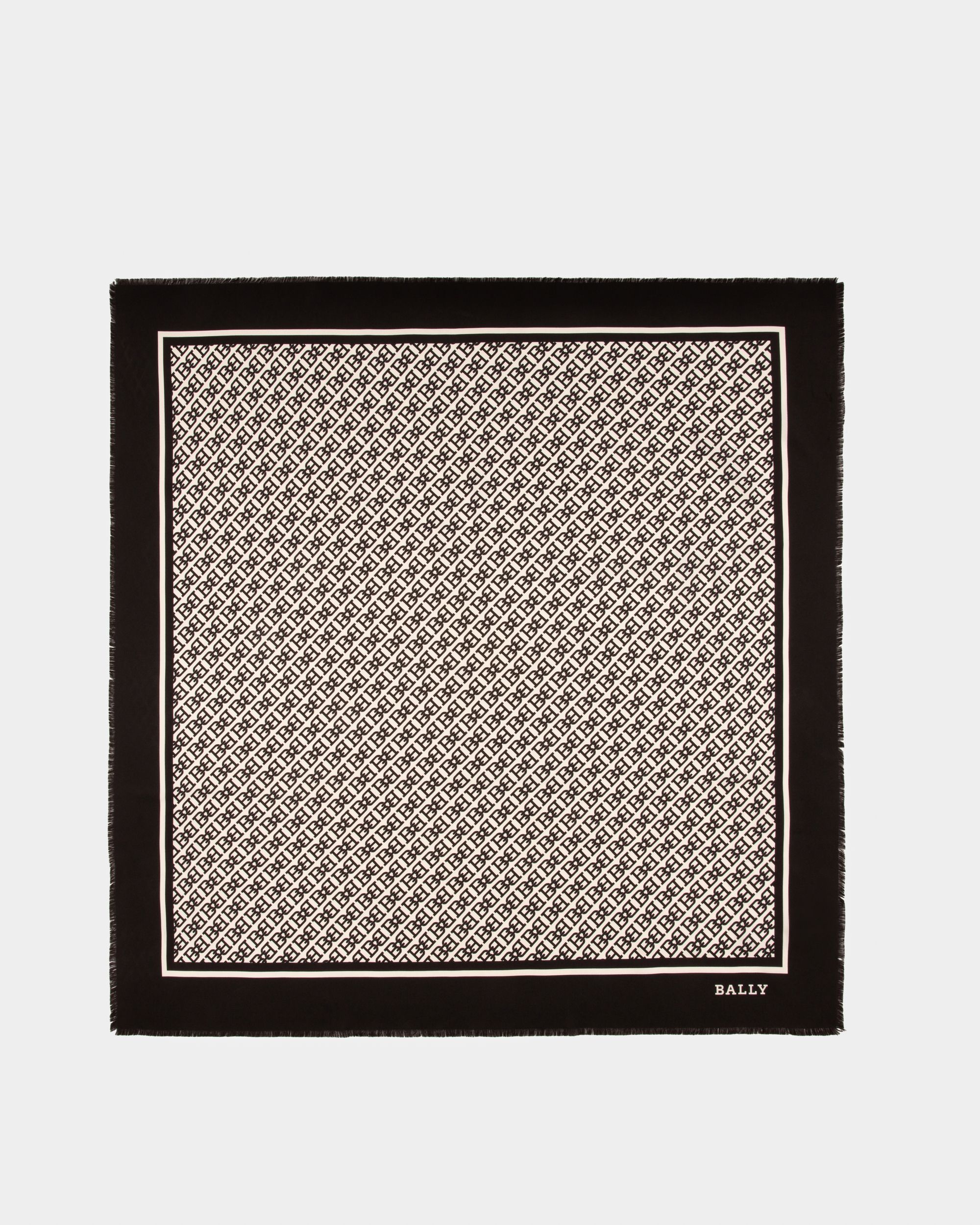 Tuch Aus Schwarzer Seide - Damen - Bally - 01