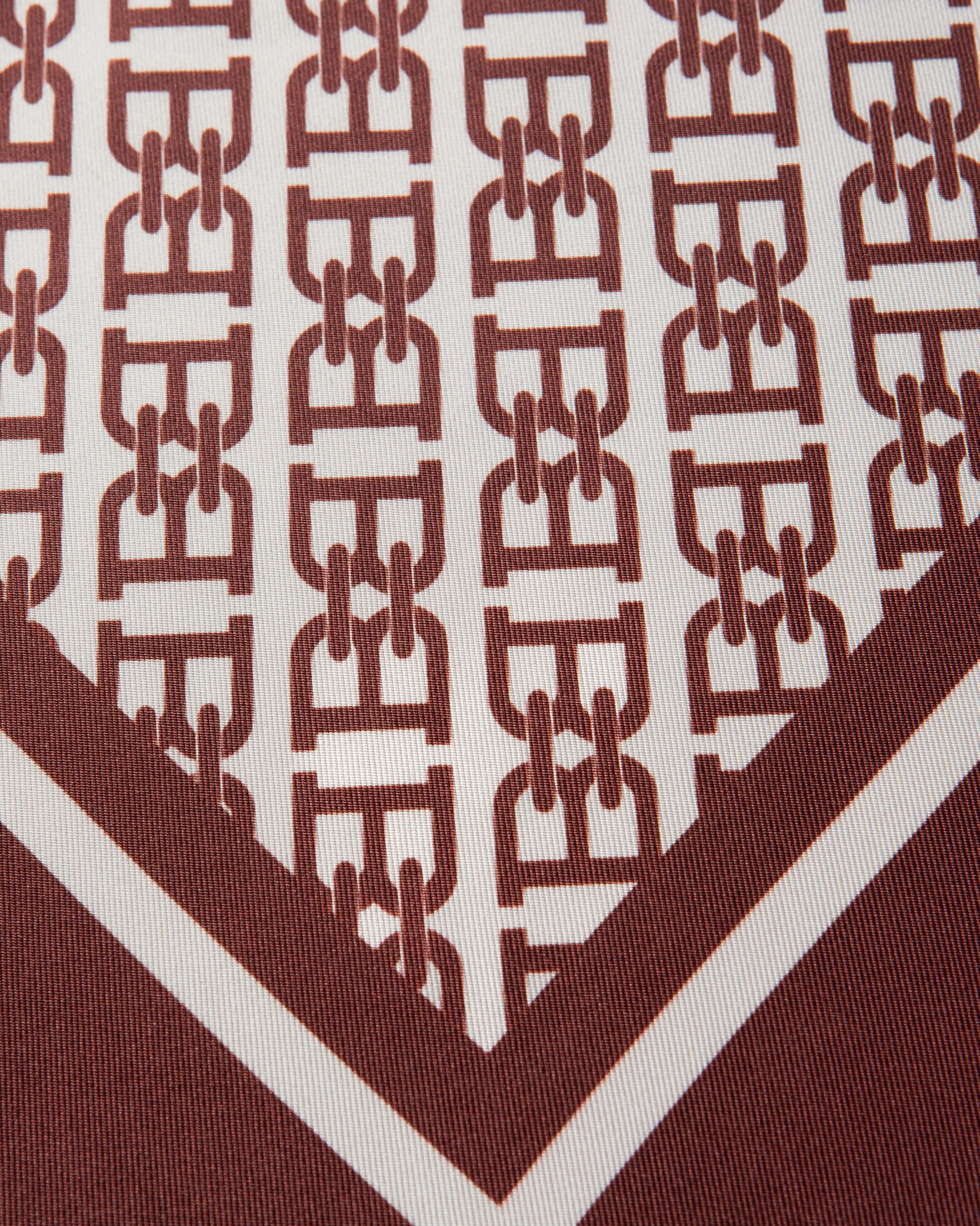 Écharpe En Soie Rouge Héritage - Femme - Bally - 02