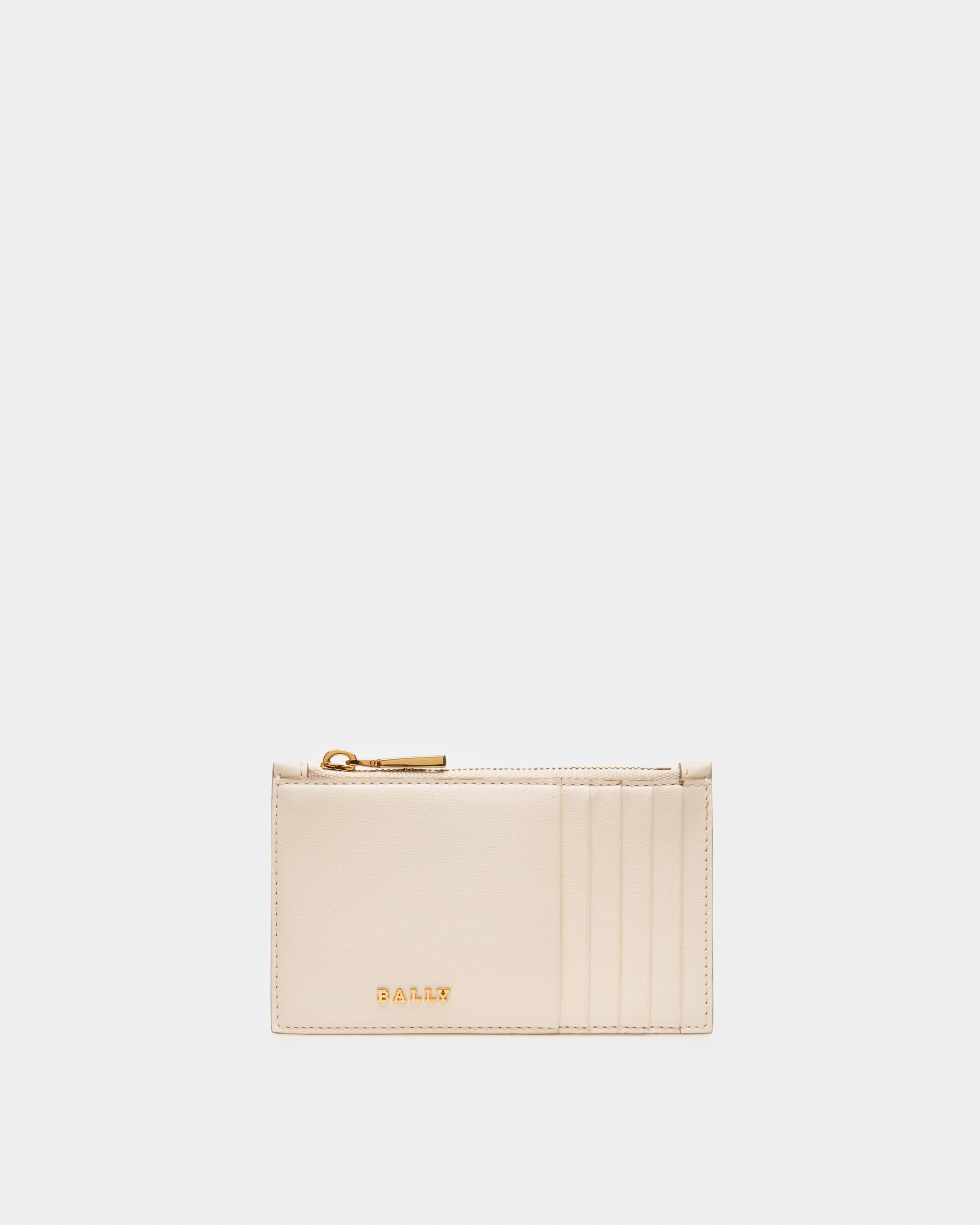 Landy Brieftasche Aus Elfenbeinfarbenem Leder - Damen - Bally - 01
