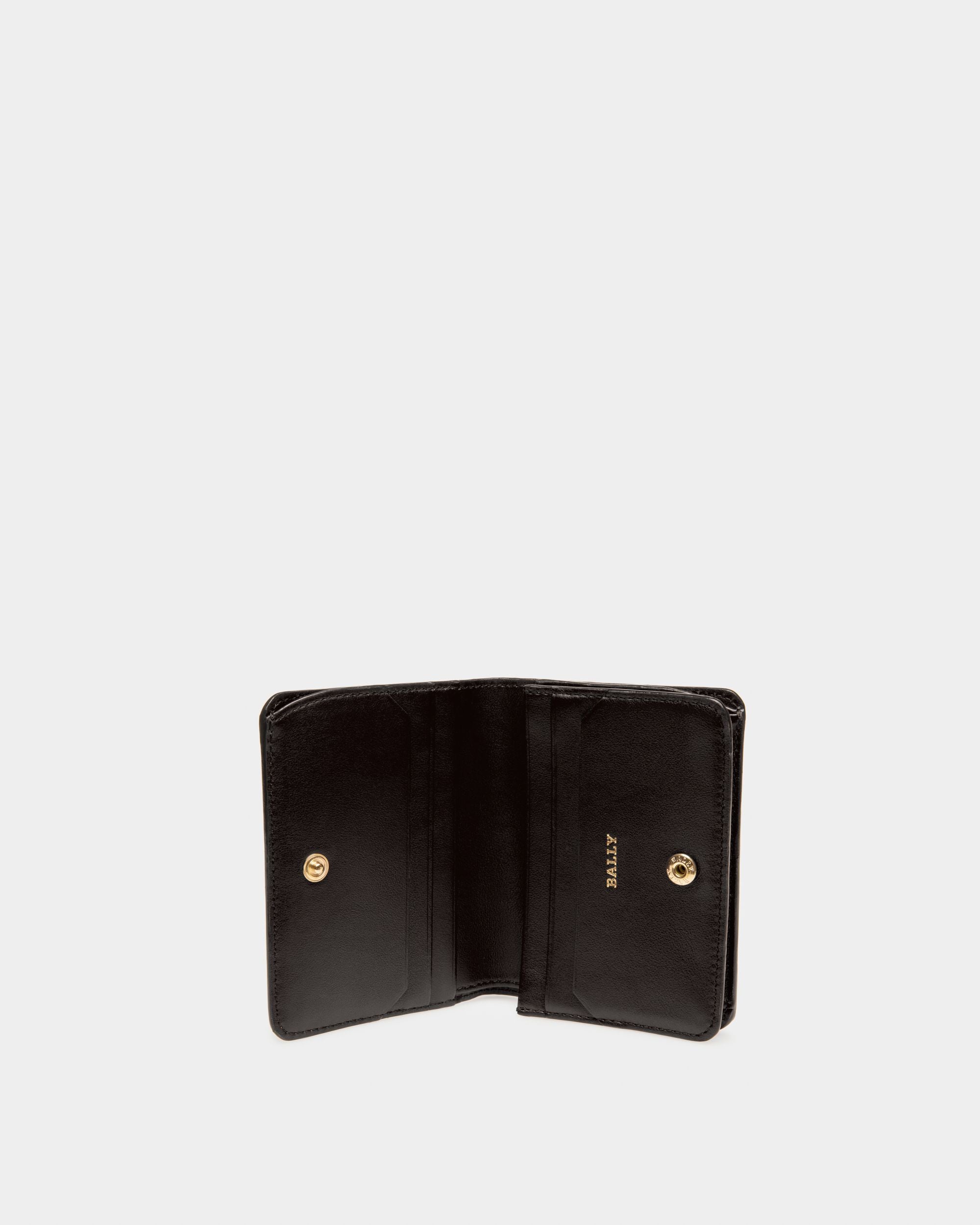 Lettes Porta Biglietti Da Visita In Pelle Nera - Donna - Bally - 03