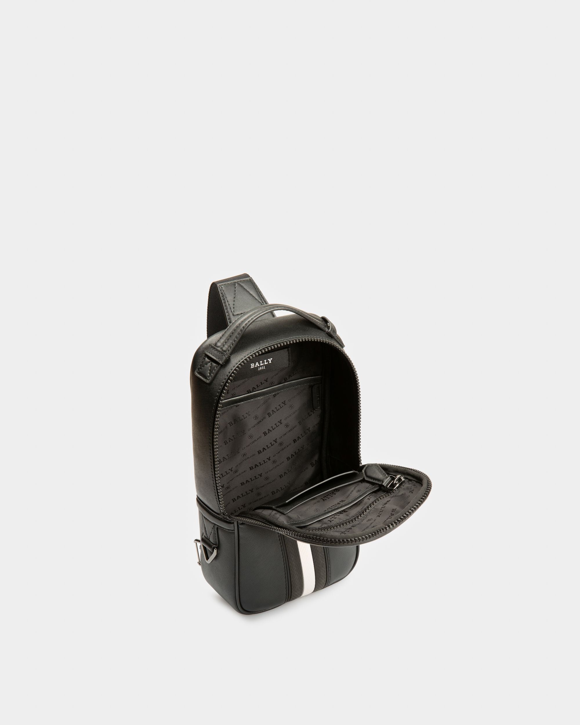 Malikho Sling Bag Aus Recyceltem Leder In Schwarz - Herren - Bally - 04