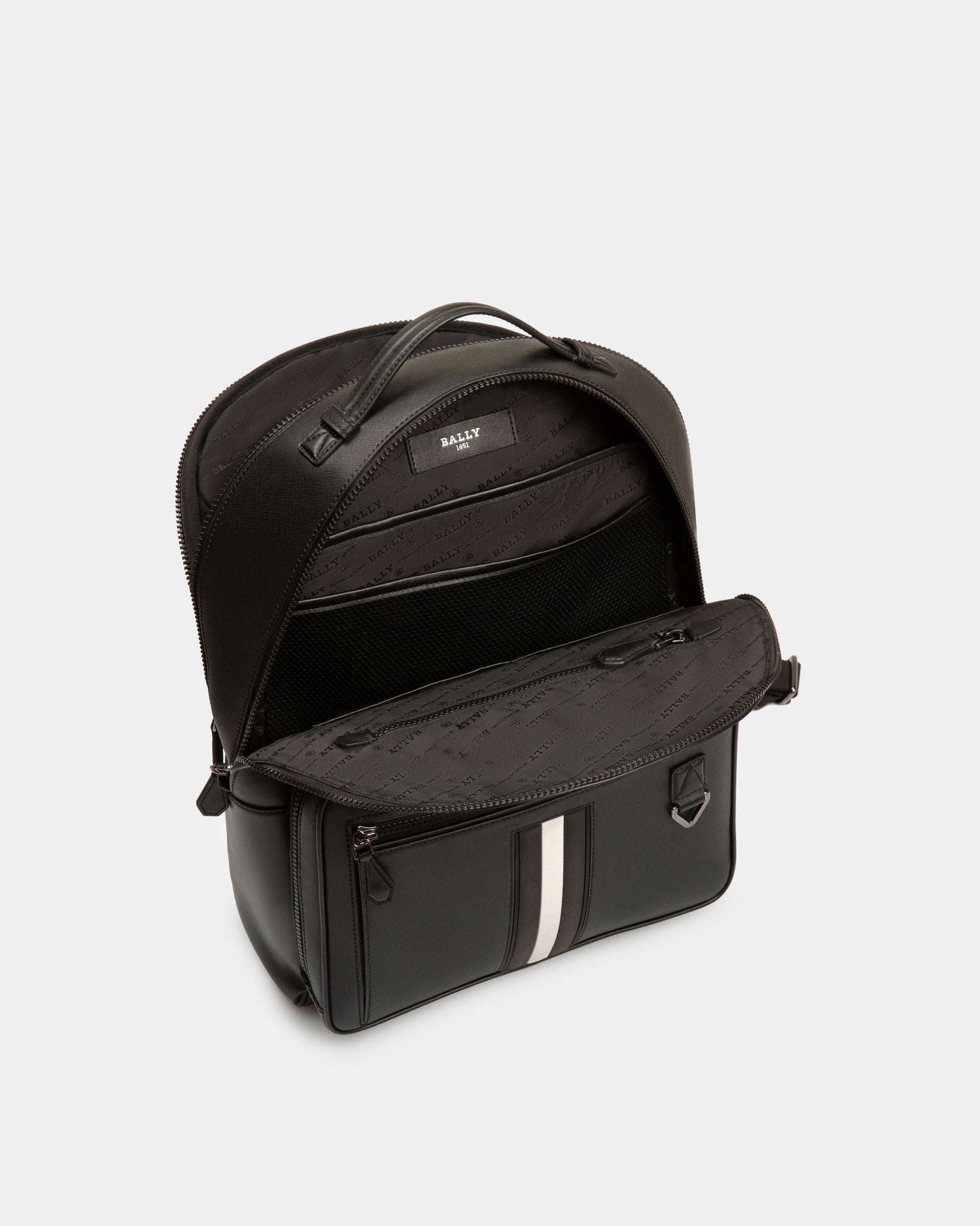 Mavrick Sac À Dos En Cuir Noir - Homme - Bally - 04