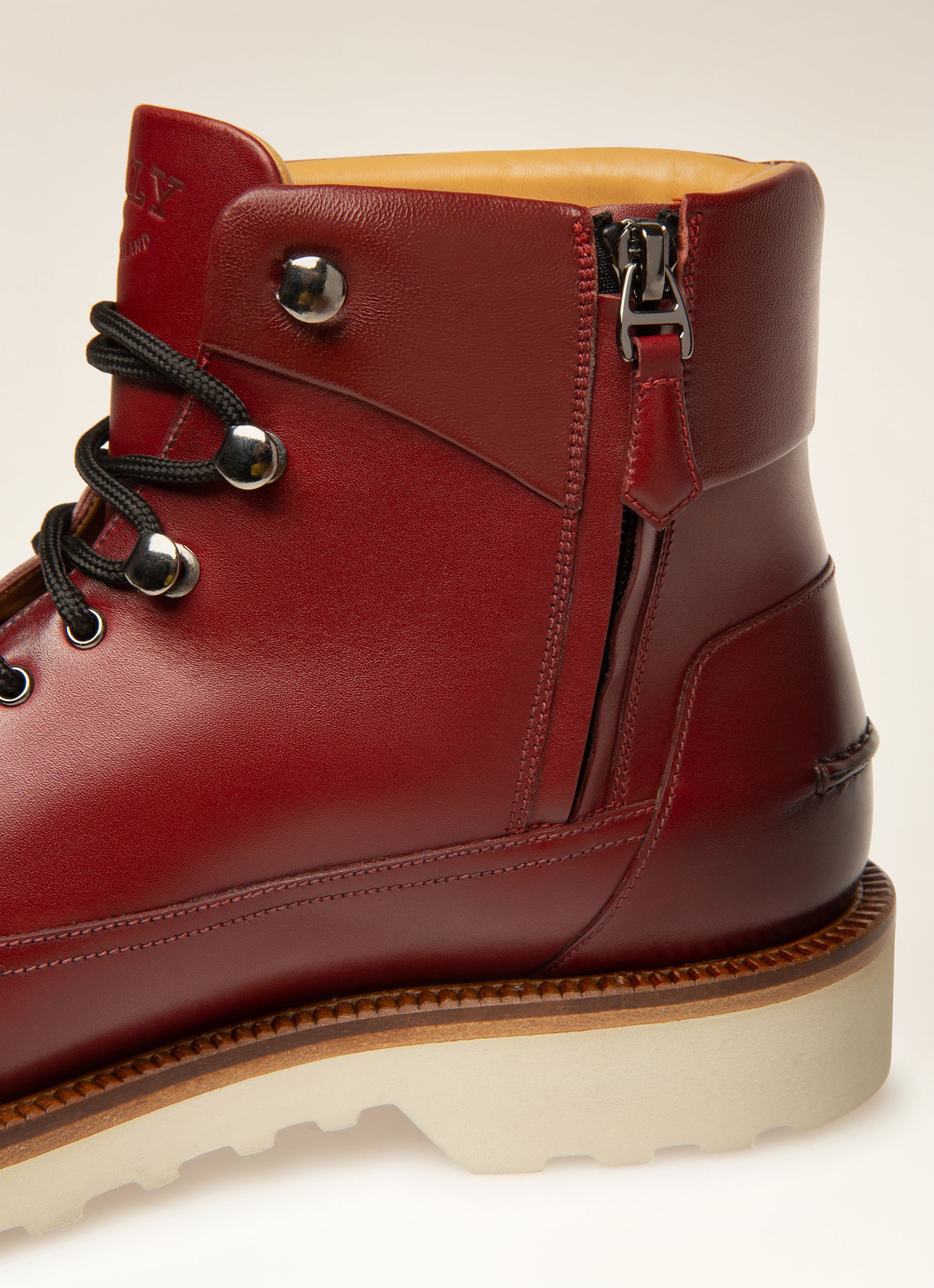 Norkwel Bottes En Cuir Rouge Héritage - Homme - Bally - 02