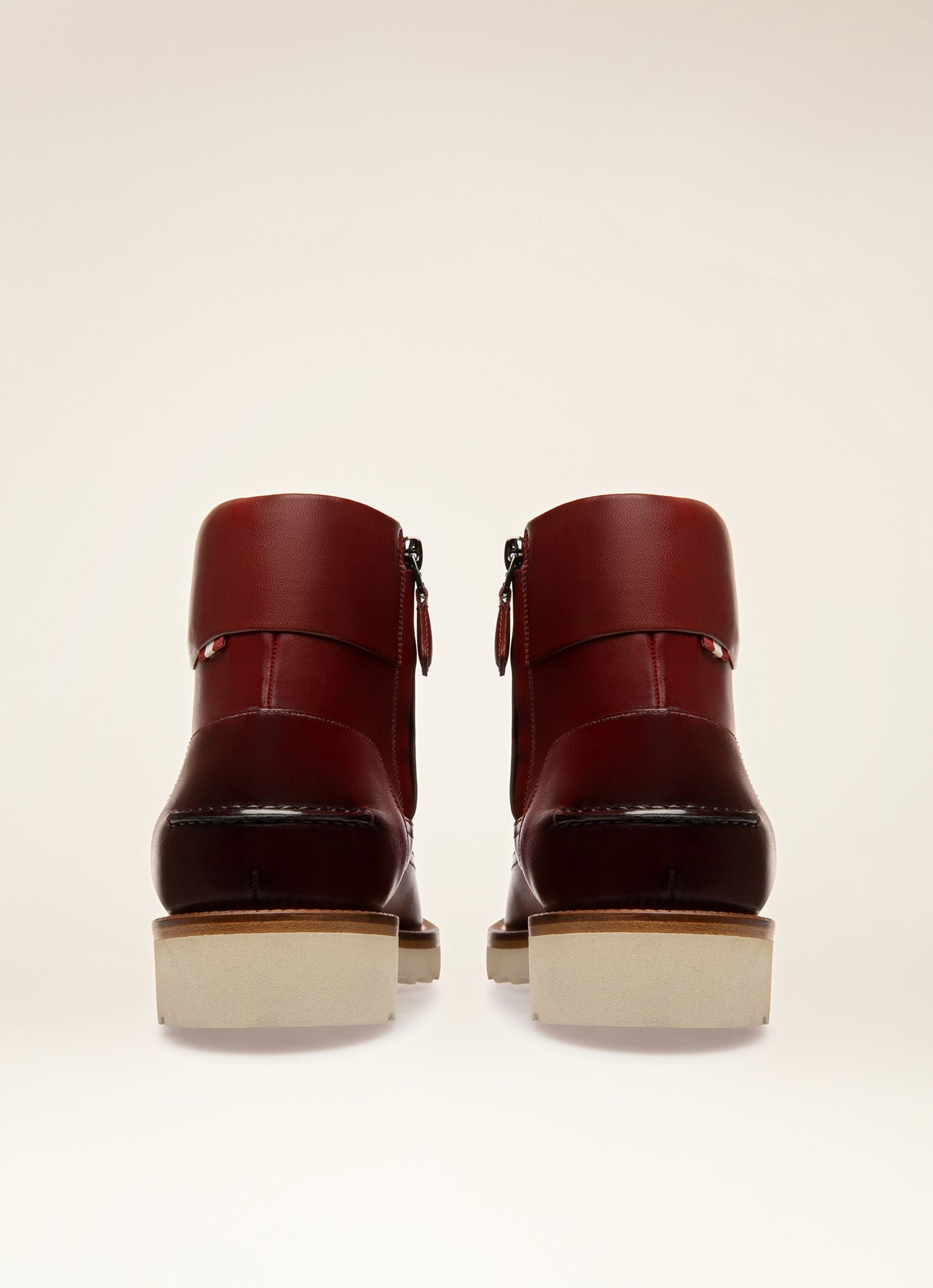 Norkwel Bottes En Cuir Rouge Héritage - Homme - Bally - 03