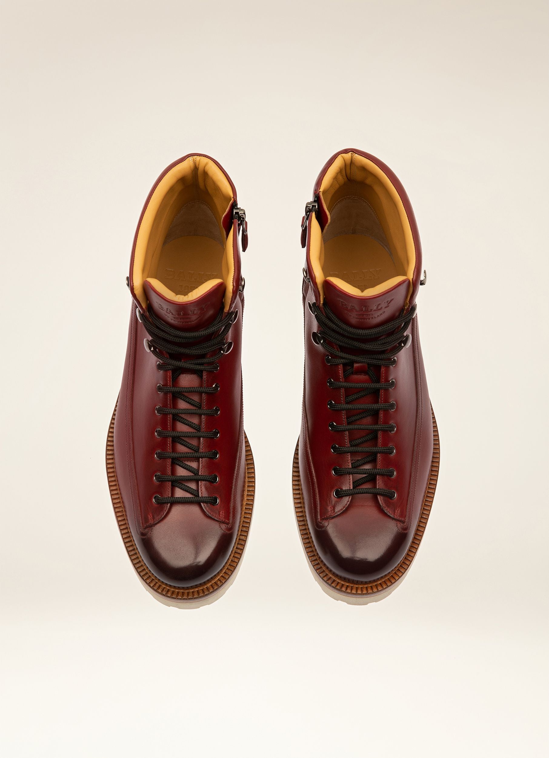 Norkwel Bottes En Cuir Rouge Héritage - Homme - Bally - 04