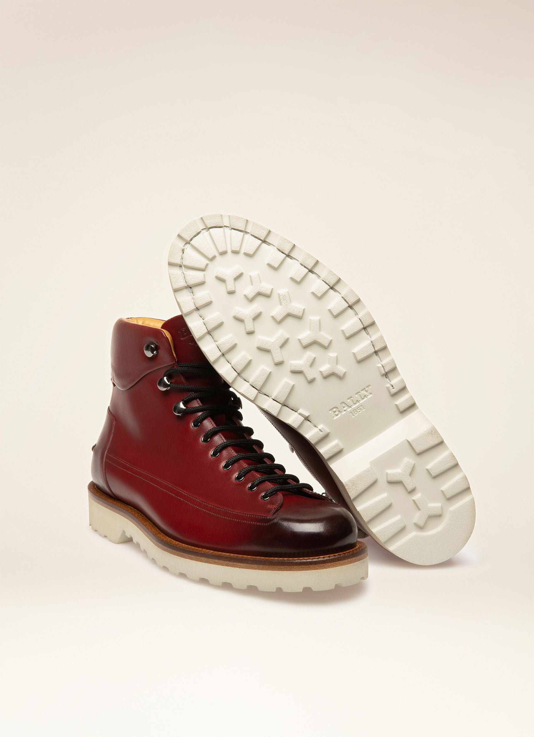 Norkwel Bottes En Cuir Rouge Héritage - Homme - Bally - 07
