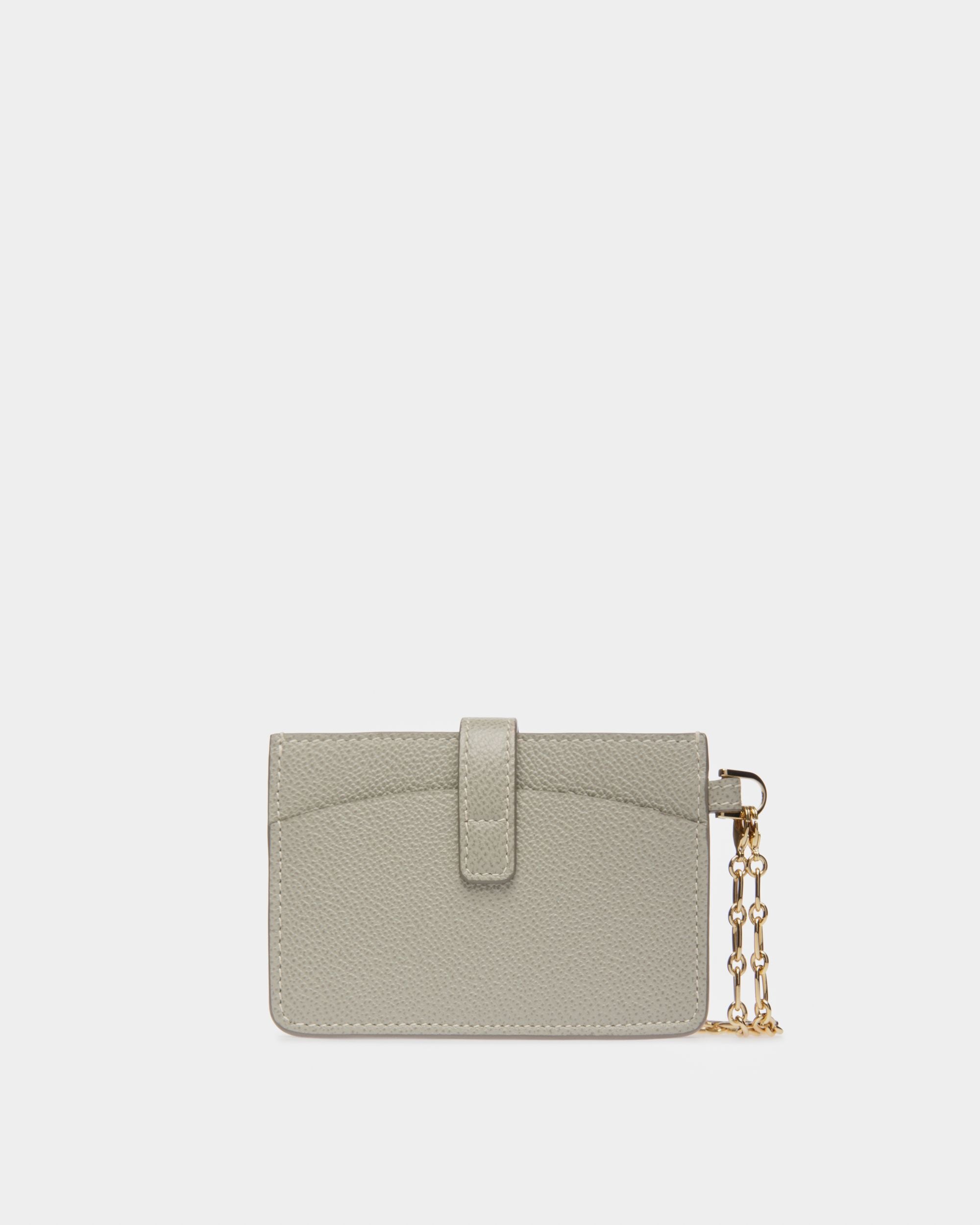 Ava Porte-Cartes En Cuir Bleu Clair - Femme - Bally - 02