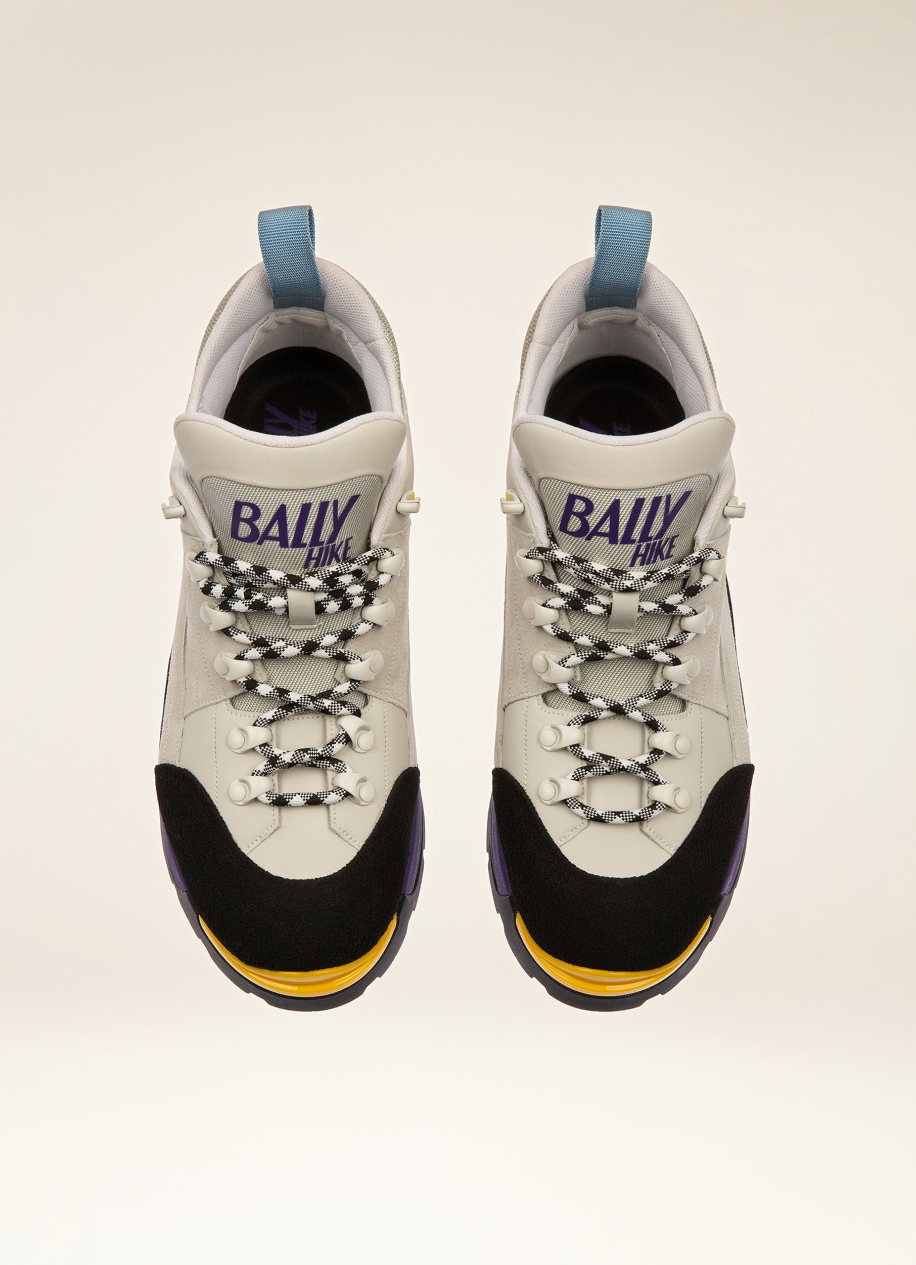 Bally Hike 2 Leather Hiking Shoes In Dusty White - Men's - Bally - 04