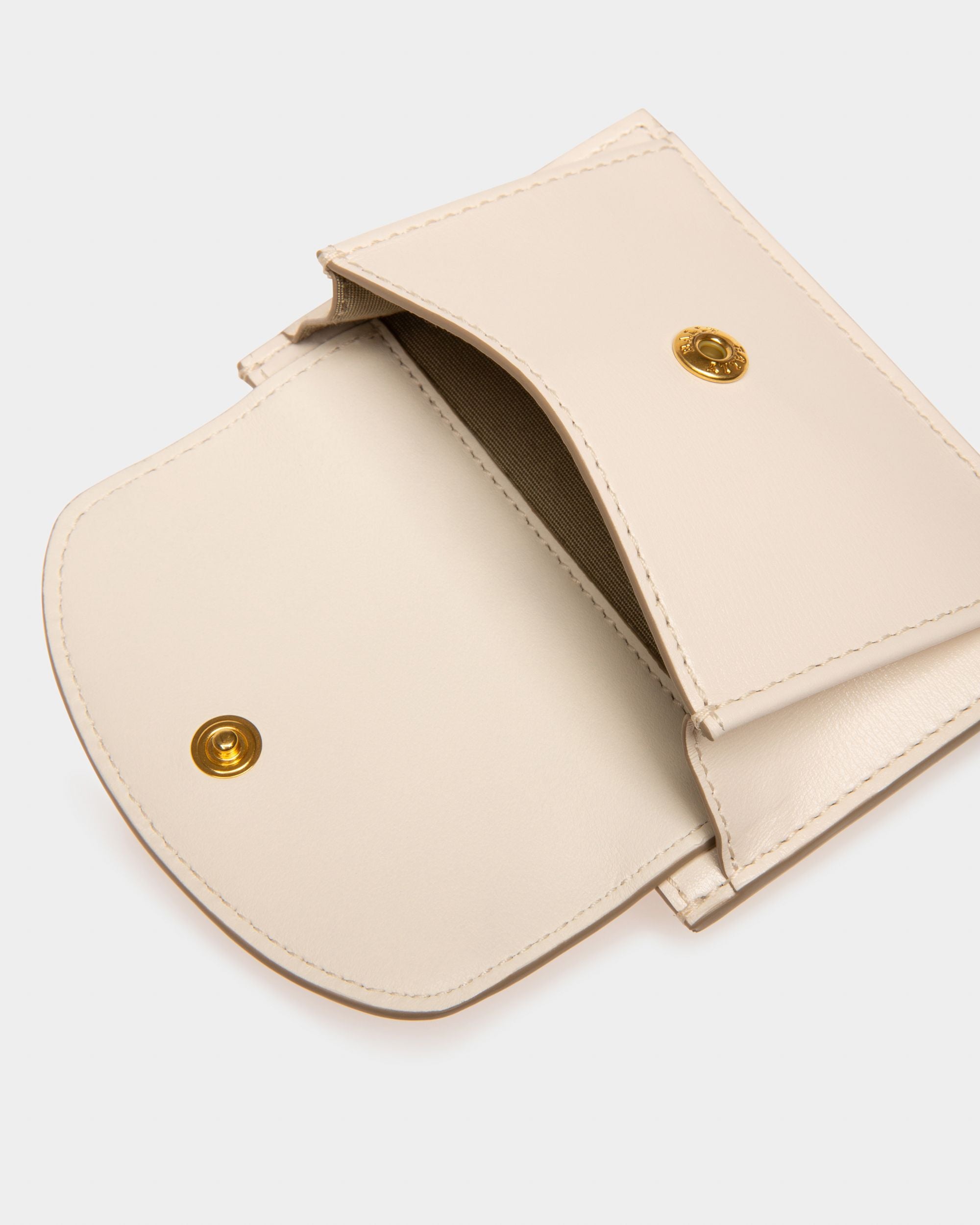 Belky Kartenetui Aus Elfenbeinfarbenem Leder - Damen - Bally - 04