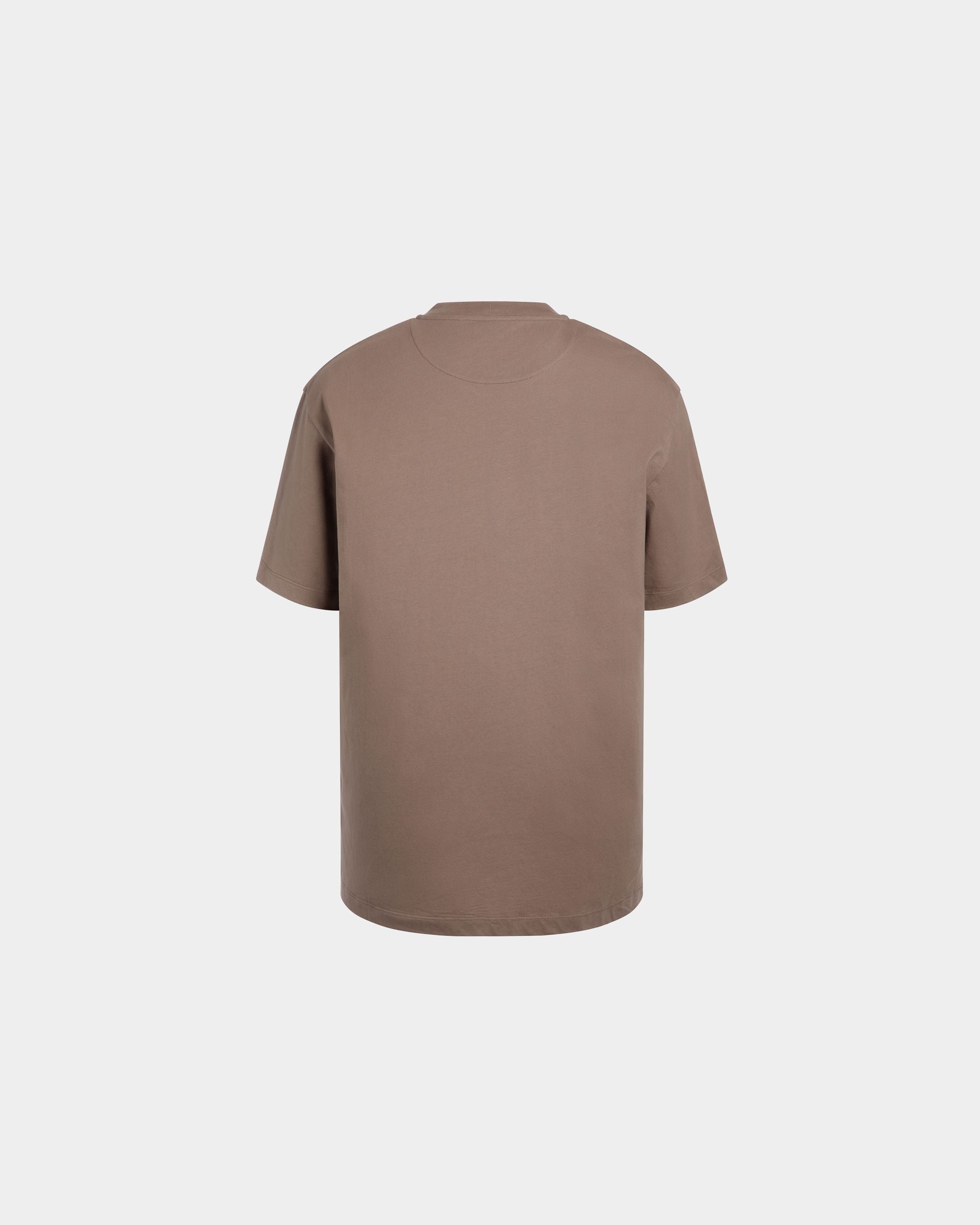 T-Shirt Aus Baumwollstrick In Braun - Herren - Bally - 03