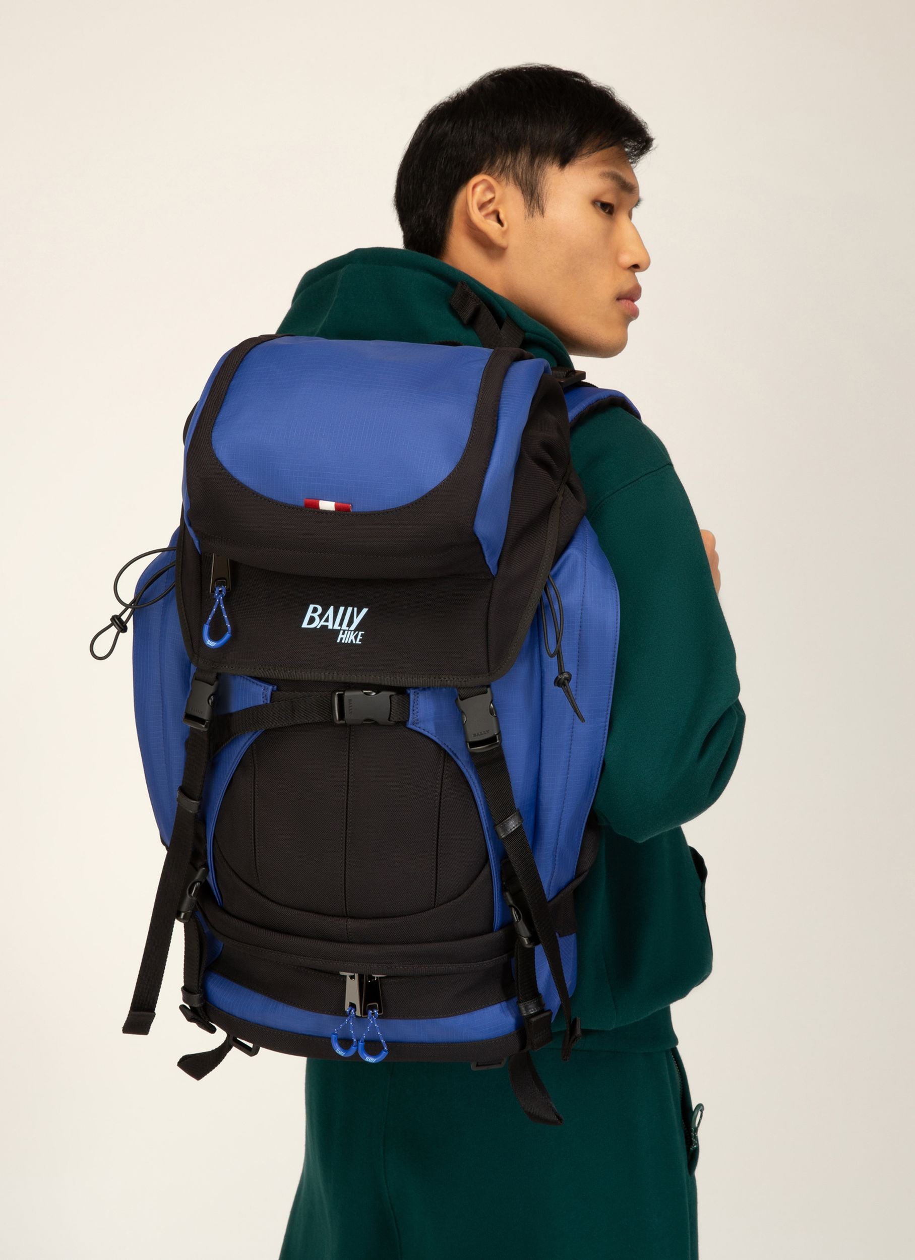Bally Hike 3 Stoffrucksack In Blau Und Schwarz - Herren - Bally - 03