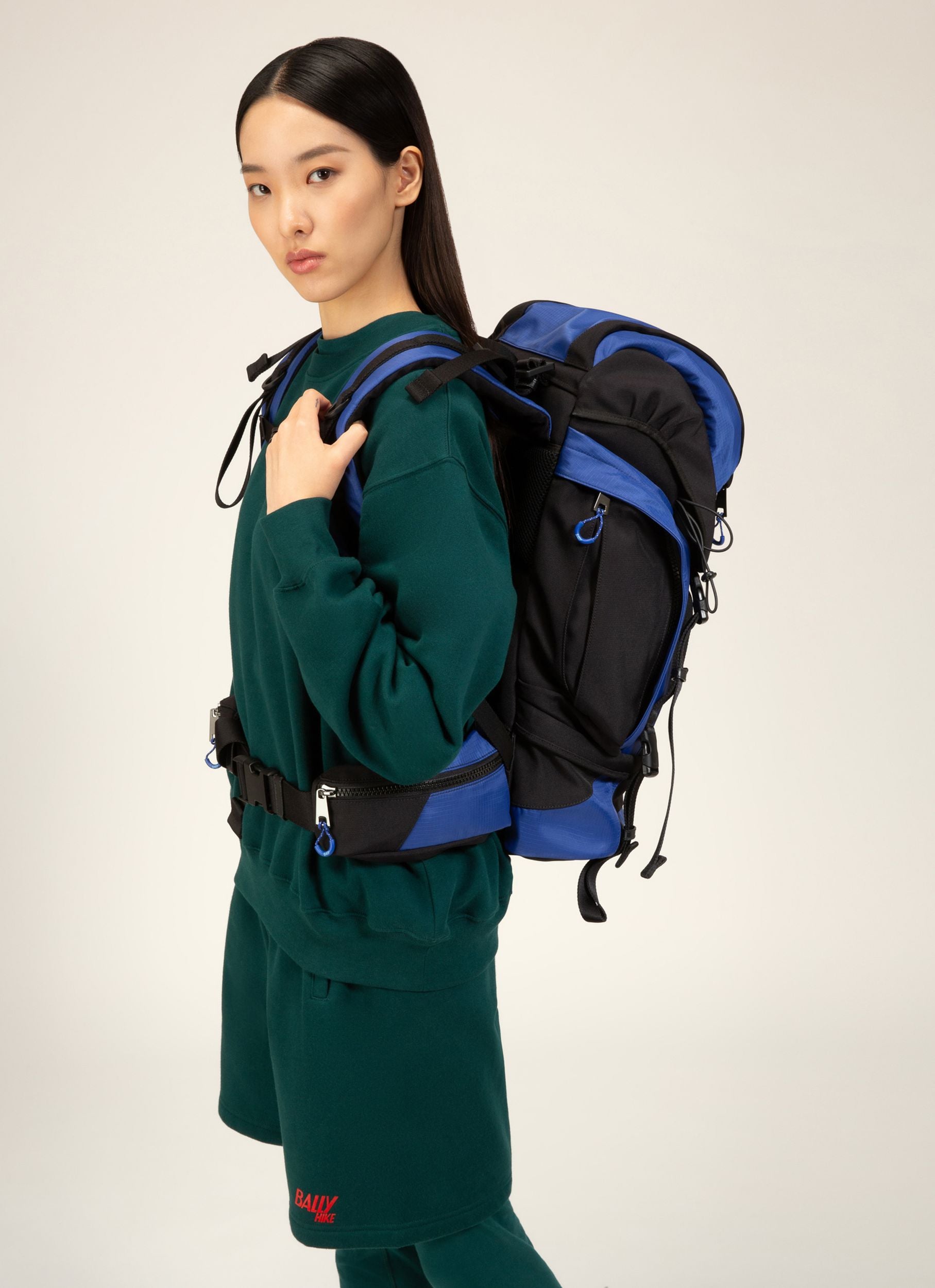 Bally Hike 3 Stoffrucksack In Blau Und Schwarz - Herren - Bally - 07