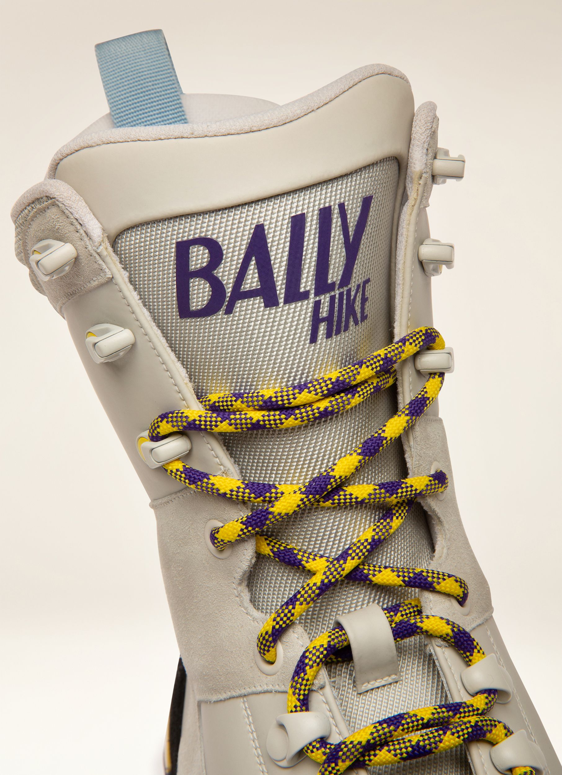 Bally Hike 1 Leather Hiking Boots In Dusty White - Men's - Bally - 02