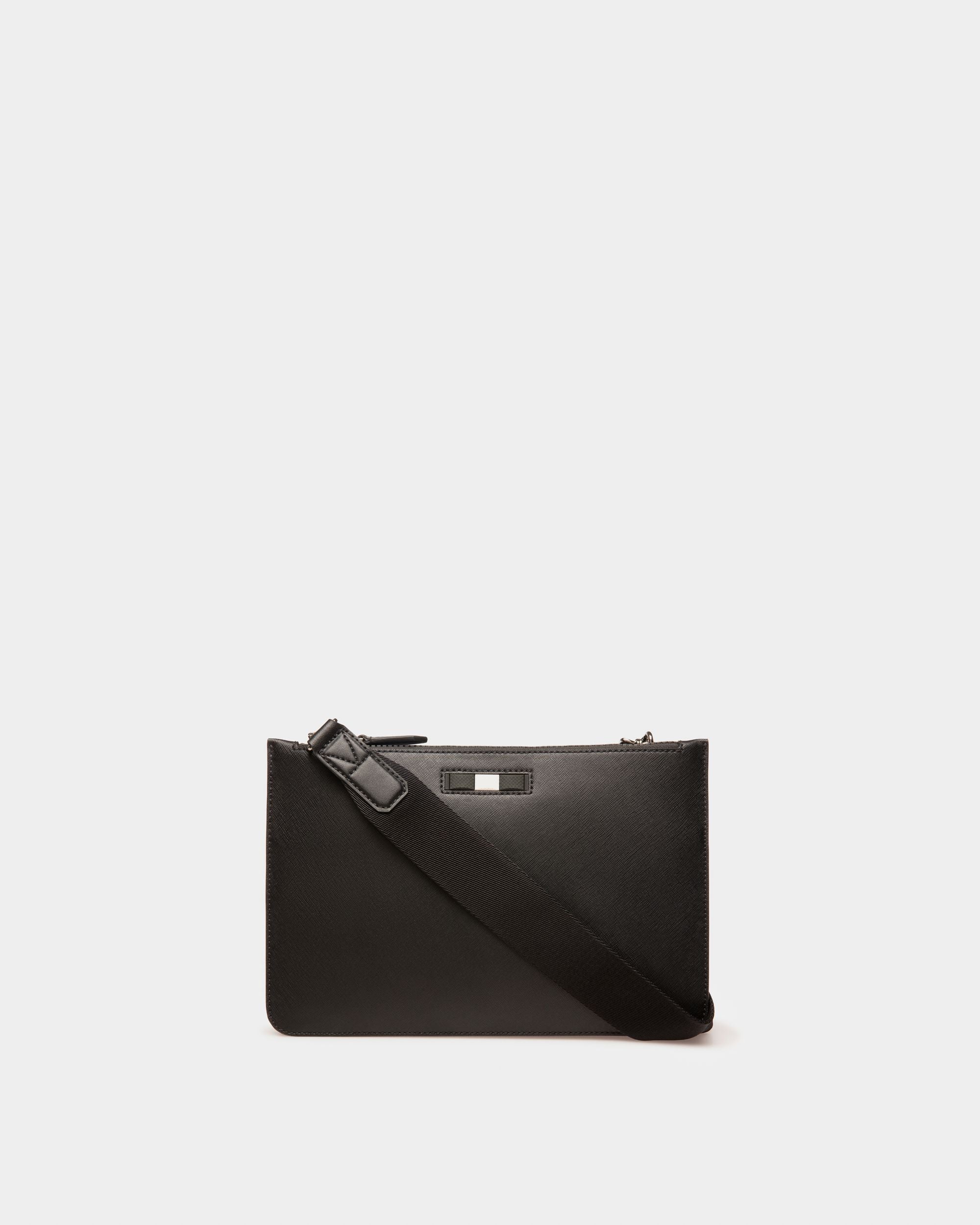 Milvar Sac Bandoulière En Cuir Recyclé Noir - Homme - Bally - 02