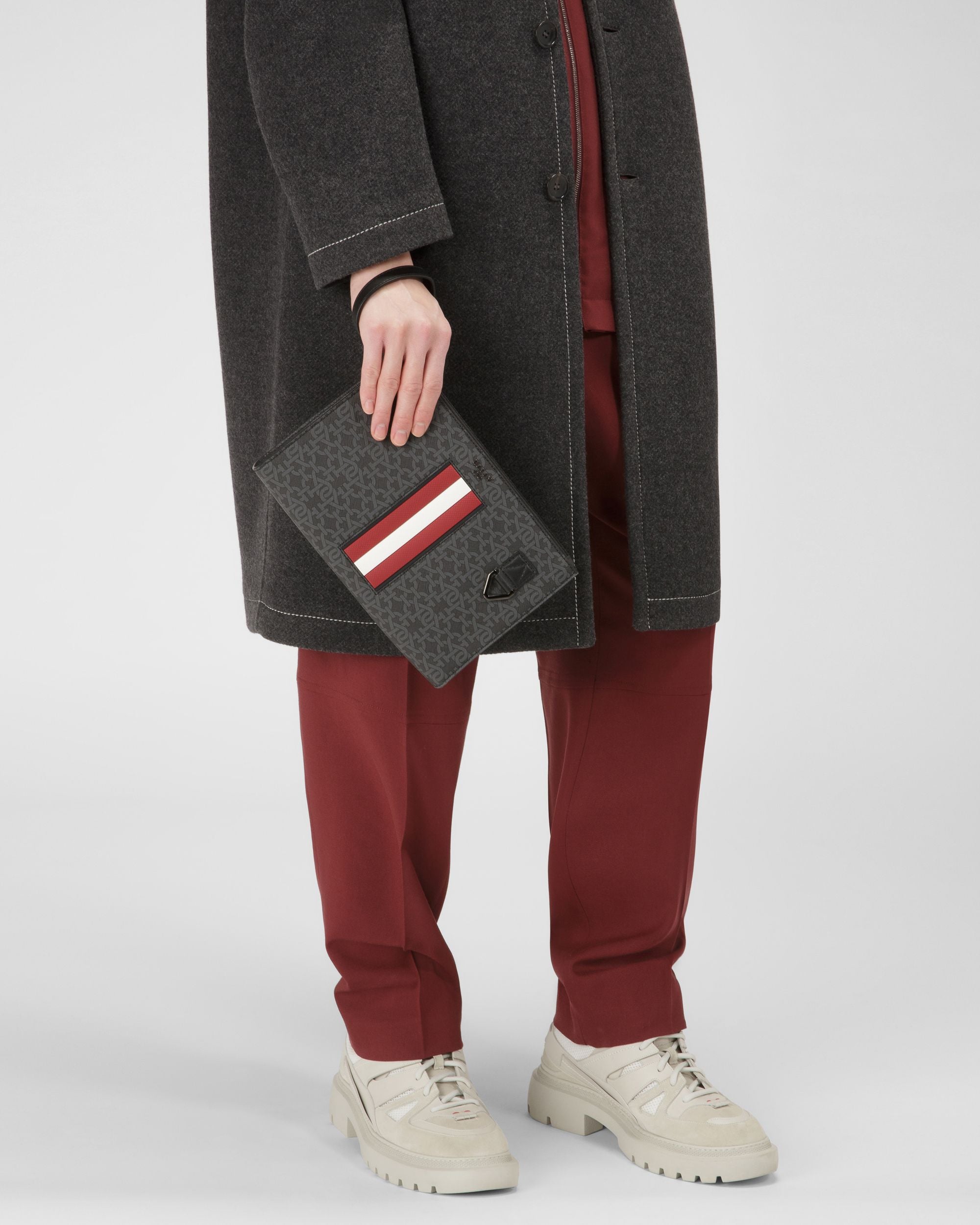 Makid Clutch Aus Grauem Tpu - Herren - Bally - 01