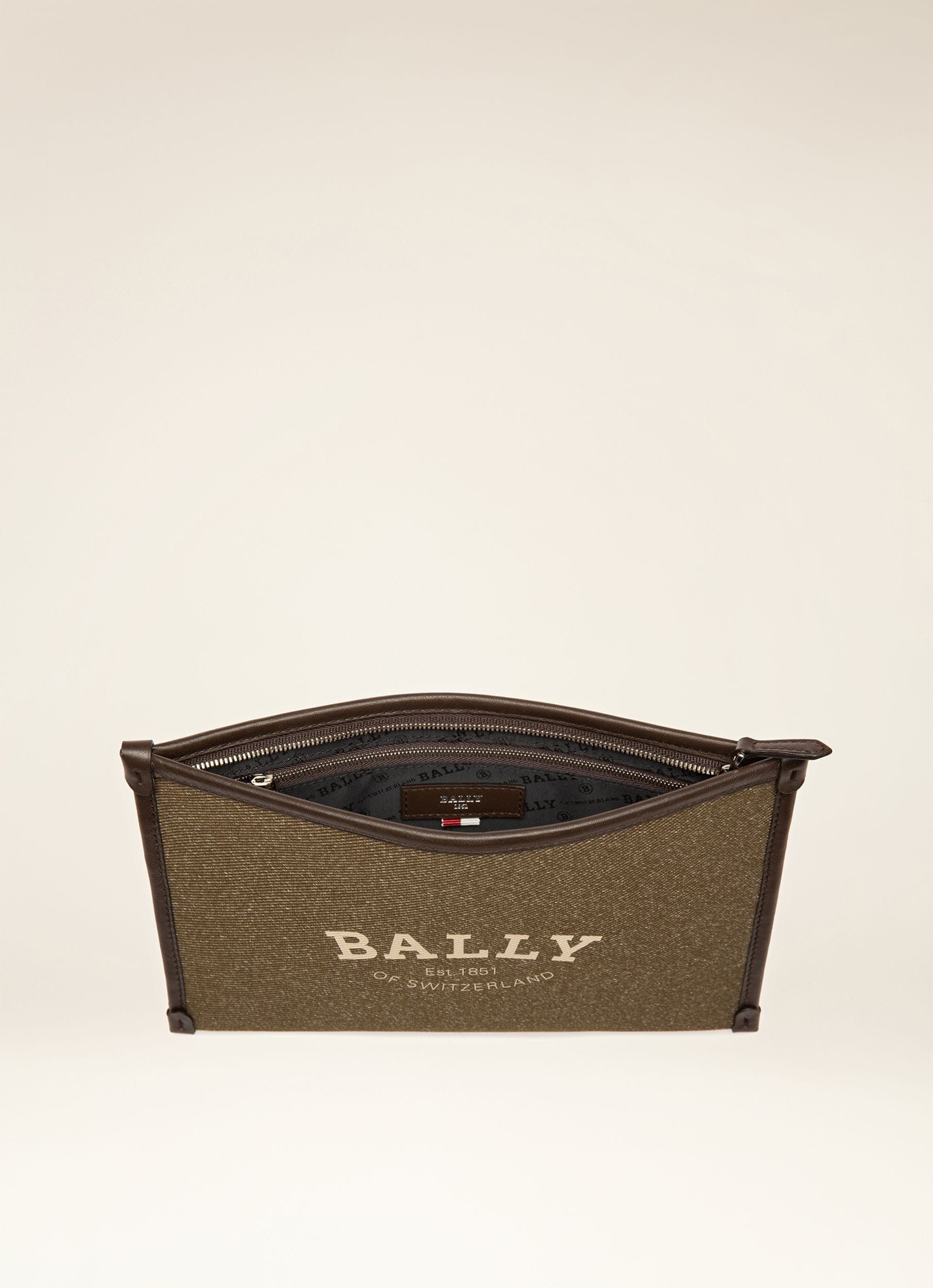 Benery Nécessaire En Nylon Mélangé Vert Mousse - Homme - Bally - 06
