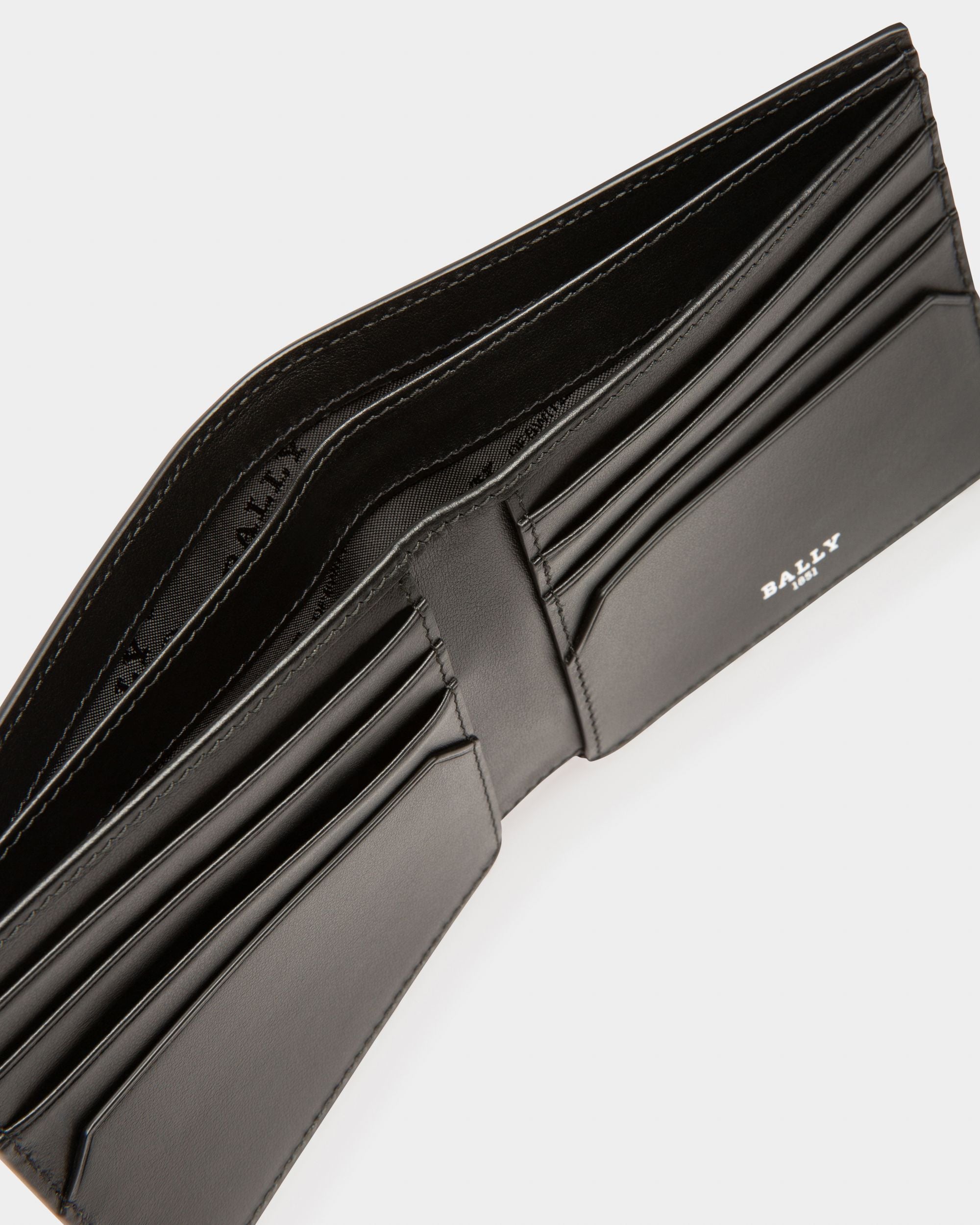 Brasai Portefeuille En Cuir Recyclé Noir - Homme - Bally - 04