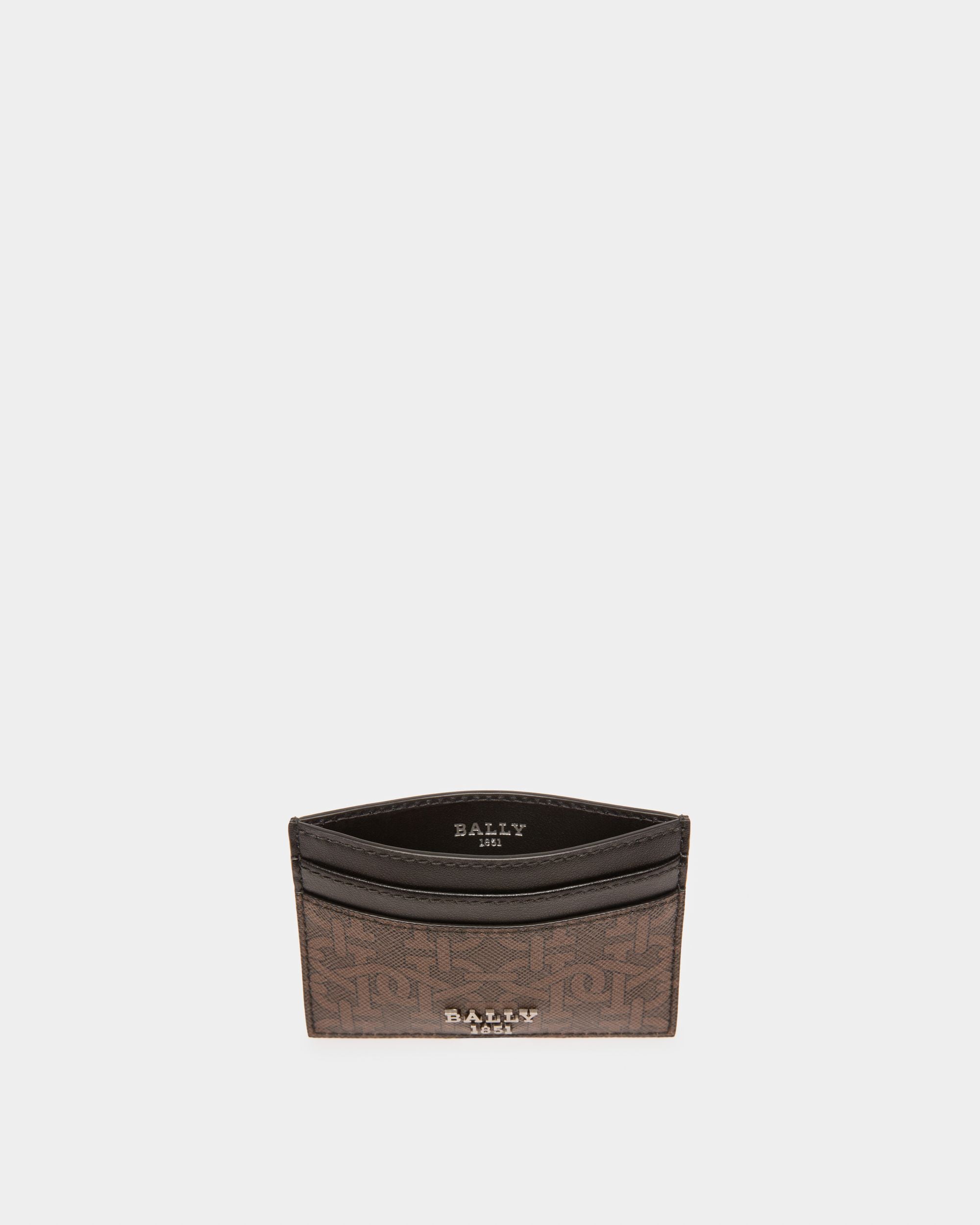 Bhar Porte-Cartes En Tpu Noir Et Marron - Homme - Bally - 03