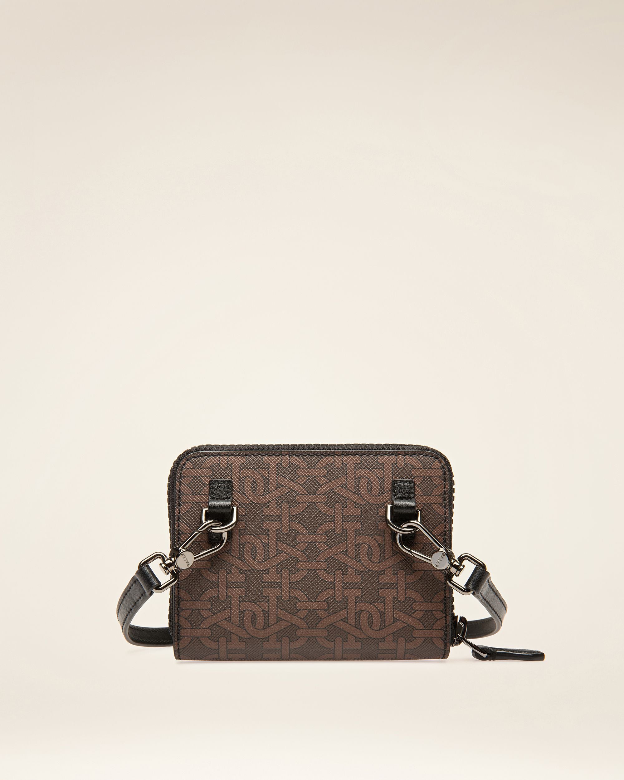 Bivyon Portafoglio In Tpu Nero E Marrone - Uomo - Bally - 02