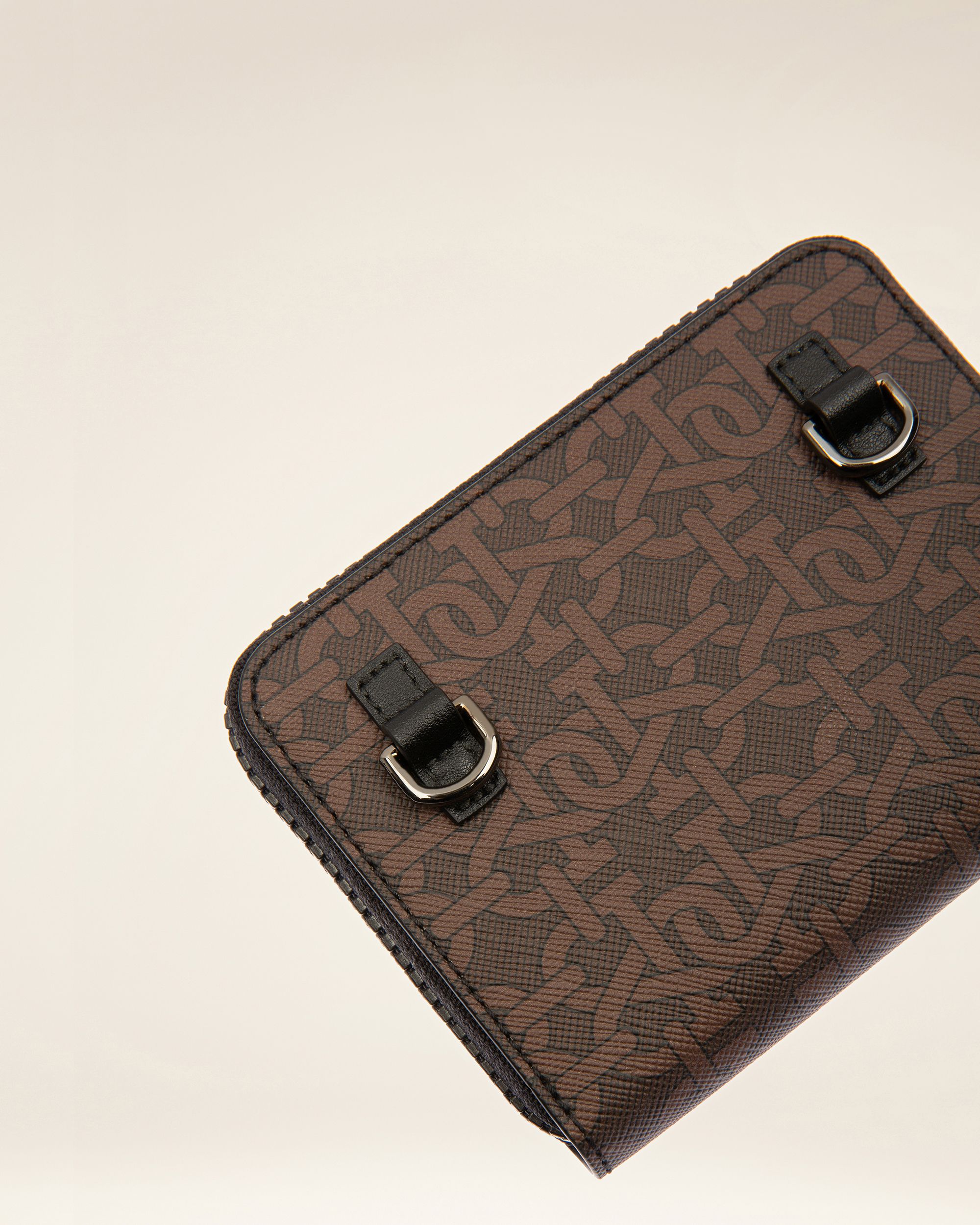 Bivyon Portafoglio In Tpu Nero E Marrone - Uomo - Bally - 05
