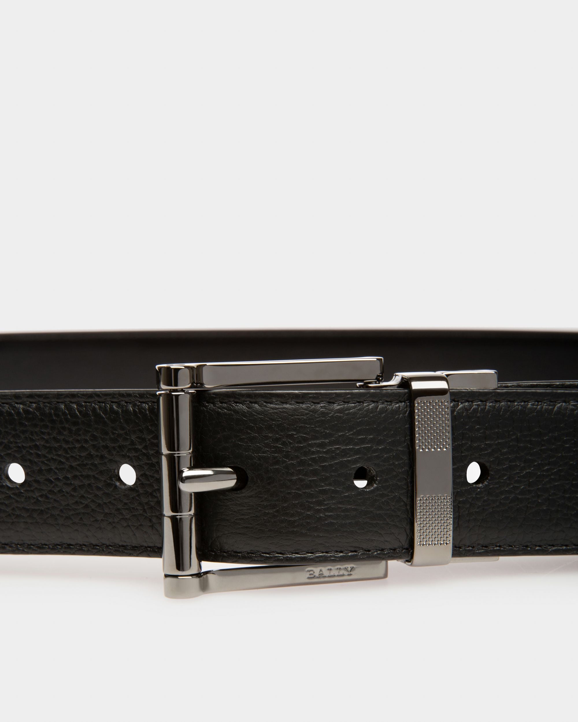 Taylan Ceinture 35 Mm En Cuir Noir - Homme - Bally - 03