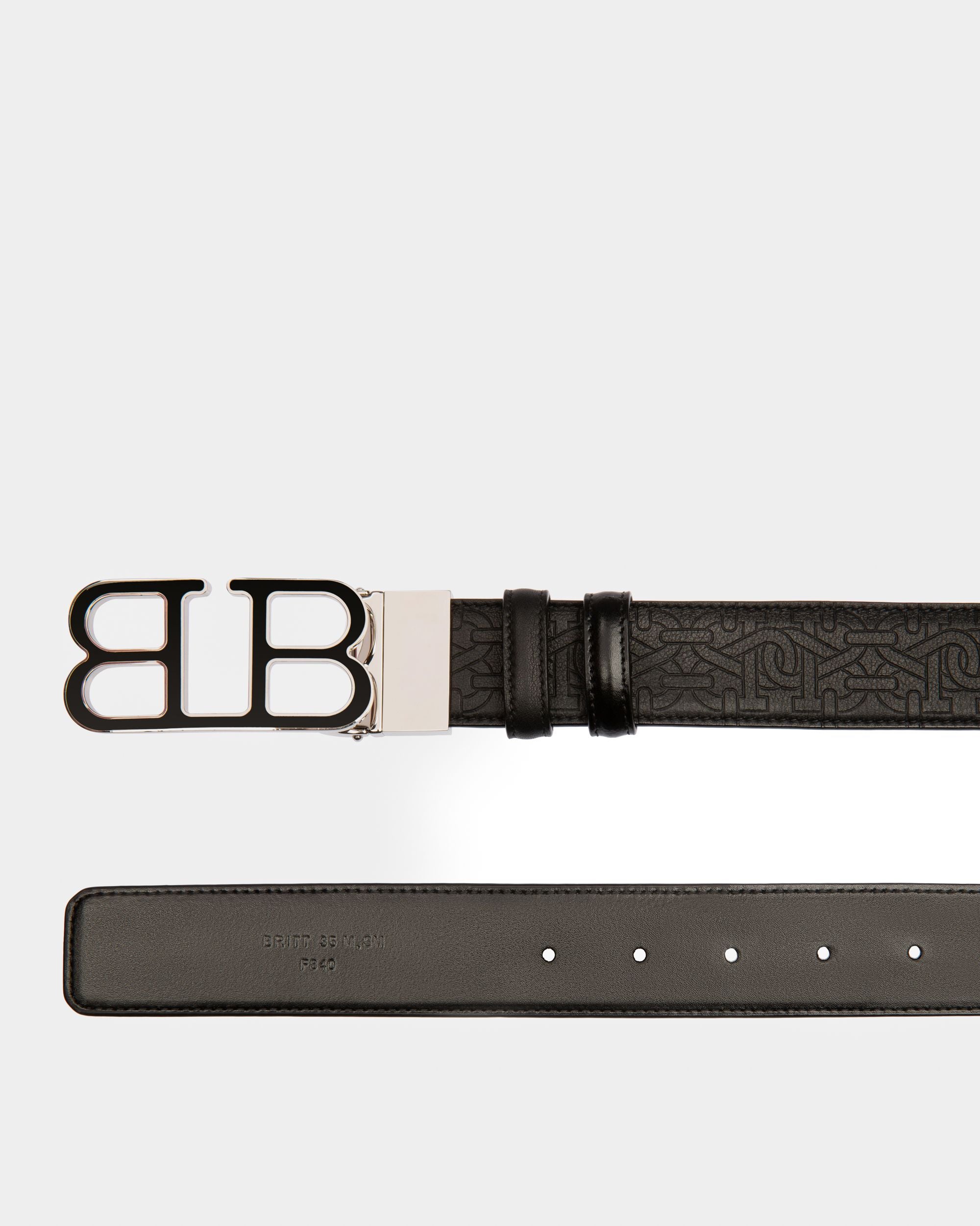 Britt Ceinture 35 Mm En Cuir Noir - Homme - Bally - 02