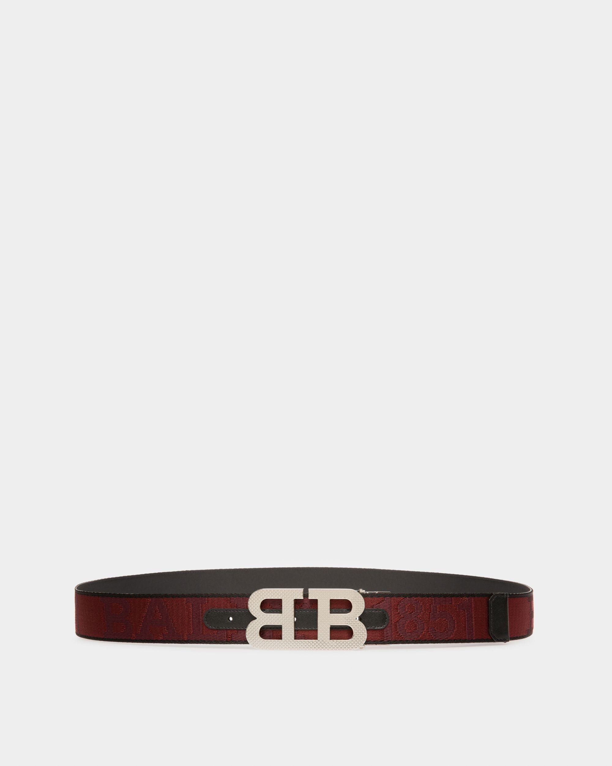 B-Mirror Ceinture En Tissu Rouge Héritage De 40 Mm - Homme - Bally - 01